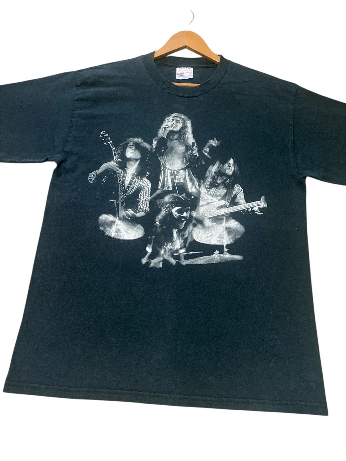 Band Tees × Led Zeppelin × Vintage 💸BINDING OFFER💸VINTAGE LED ZEPPELIN ZOSO SHIRT TEE💥 Size US L / EU 52-54 / 3 - 4 Thumbnail
