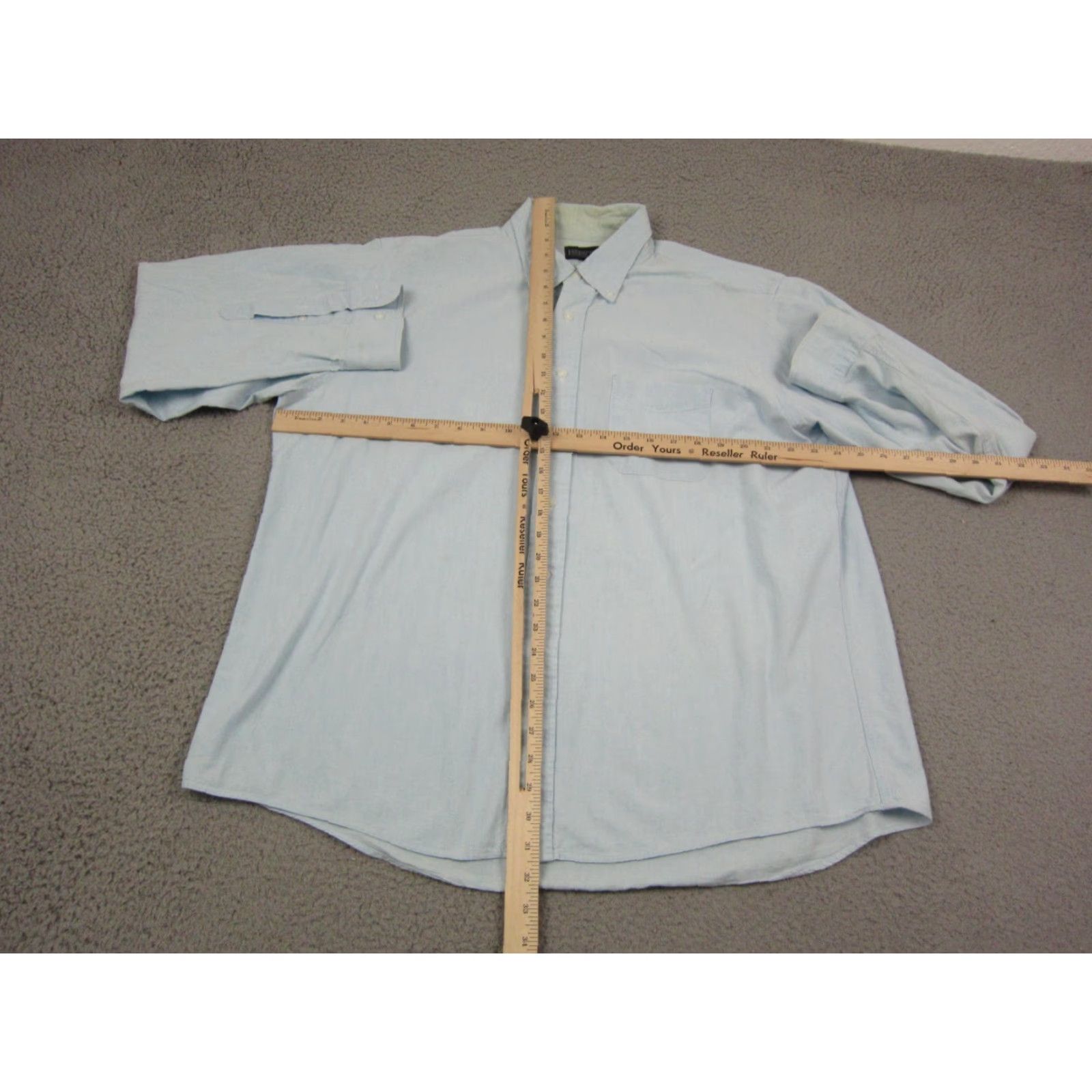 Lands' End Lands' End Shirt XL Blue 90s Button-Down Mens Chambray Vintage Classic Regular Button-Up Shirt Mens XL Blue 90s Lands' End Vintage Size US XL / EU 56 / 4 - 7 Thumbnail