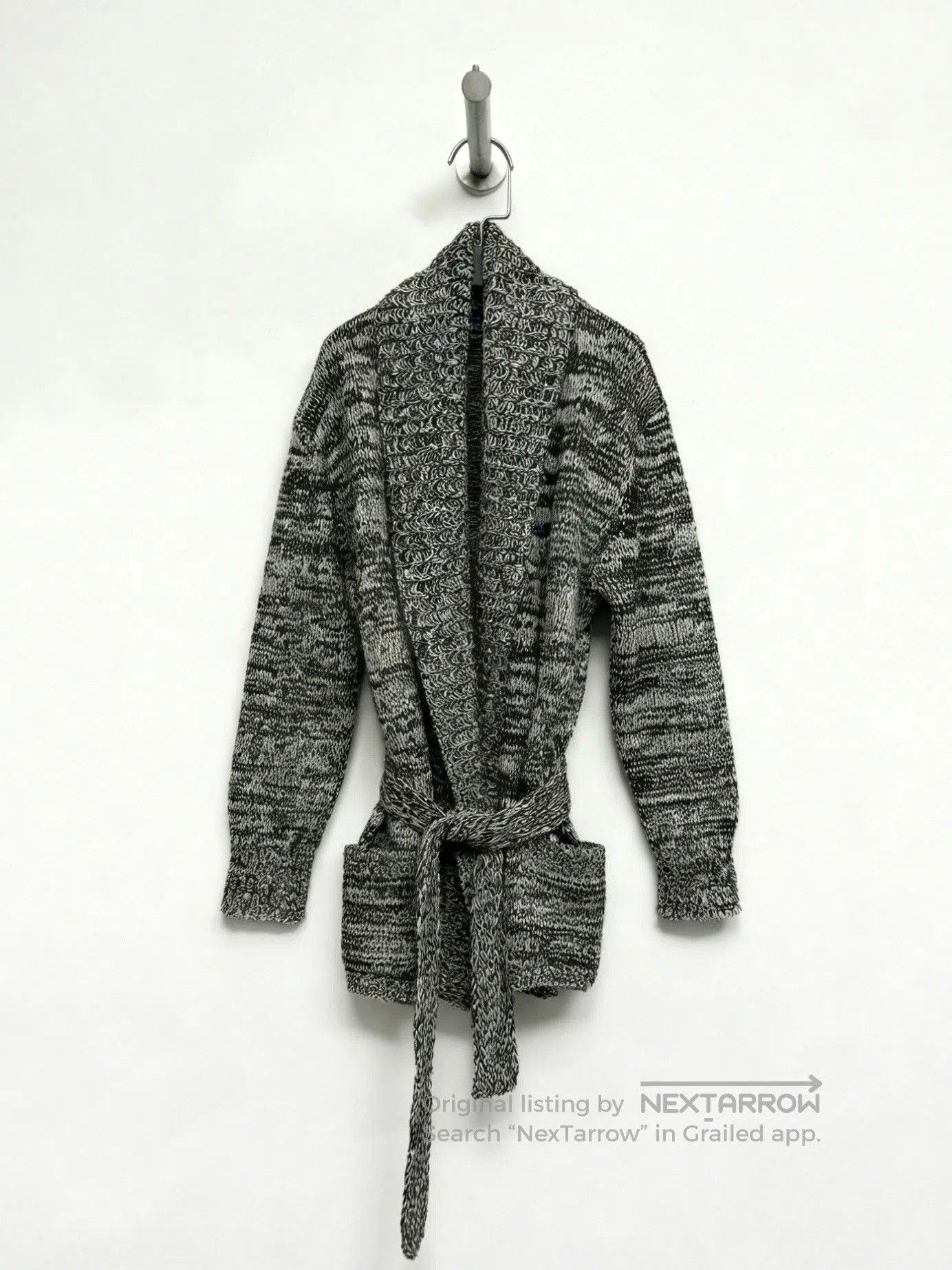 Christophe Lemaire Lemaire 2000AW Knit Belted Coat. Size M / US 6-8 / IT 42-44 - 1 Thumbnail