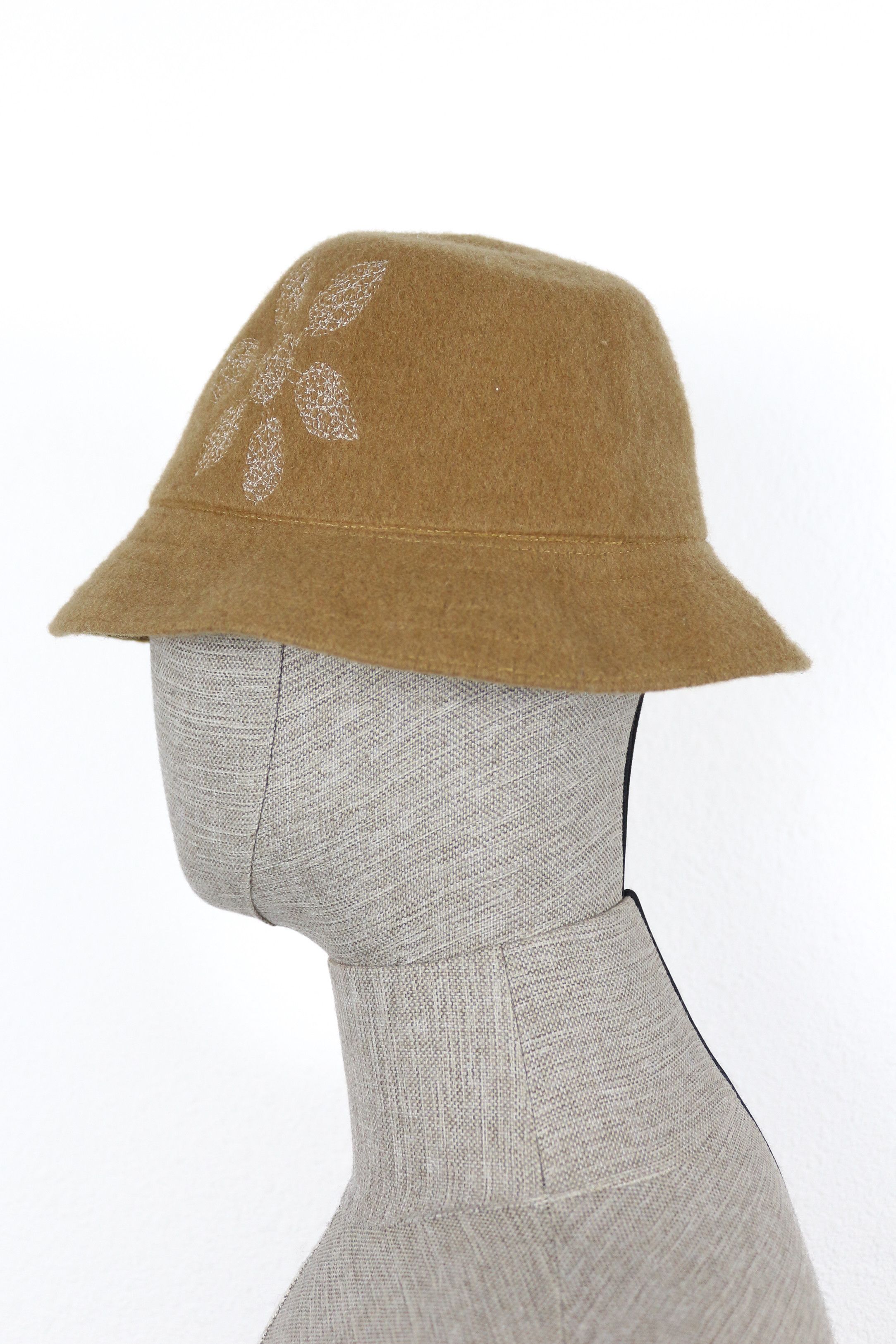 Kangol × Vintage Kangol Logo Beige Wool Bucket Hat NZ Size ONE SIZE - 4 Thumbnail