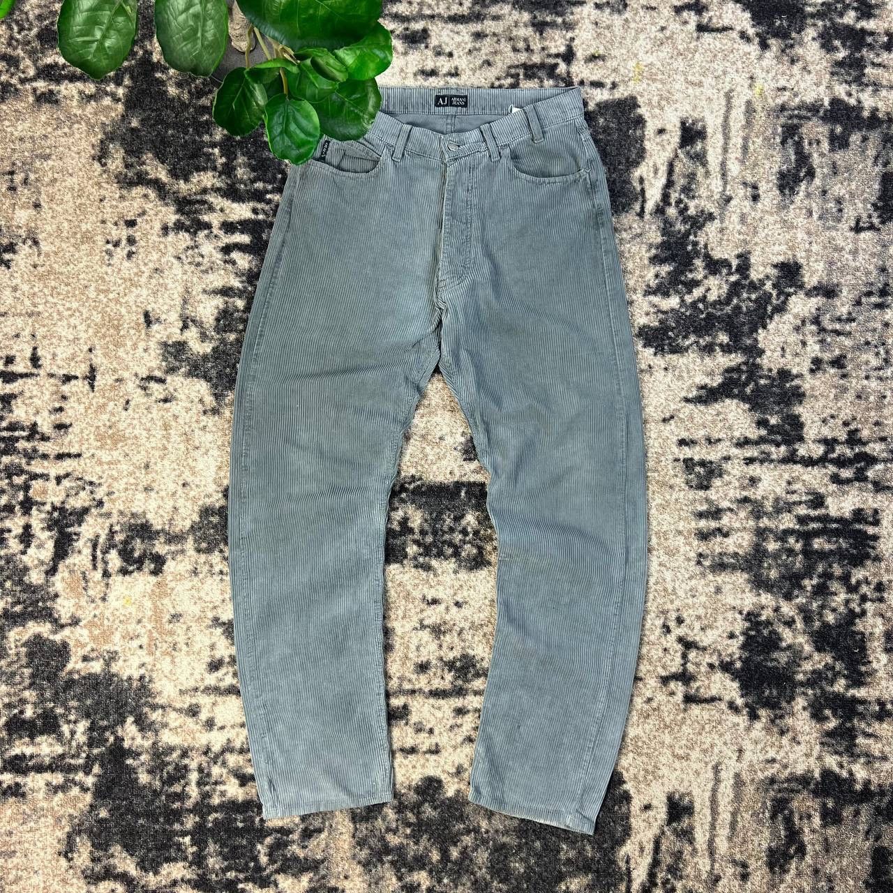 Armani Armani Jeans Metal Logo Corduroy Casual Pants Size US 32 / EU 48 - 2 Thumbnail