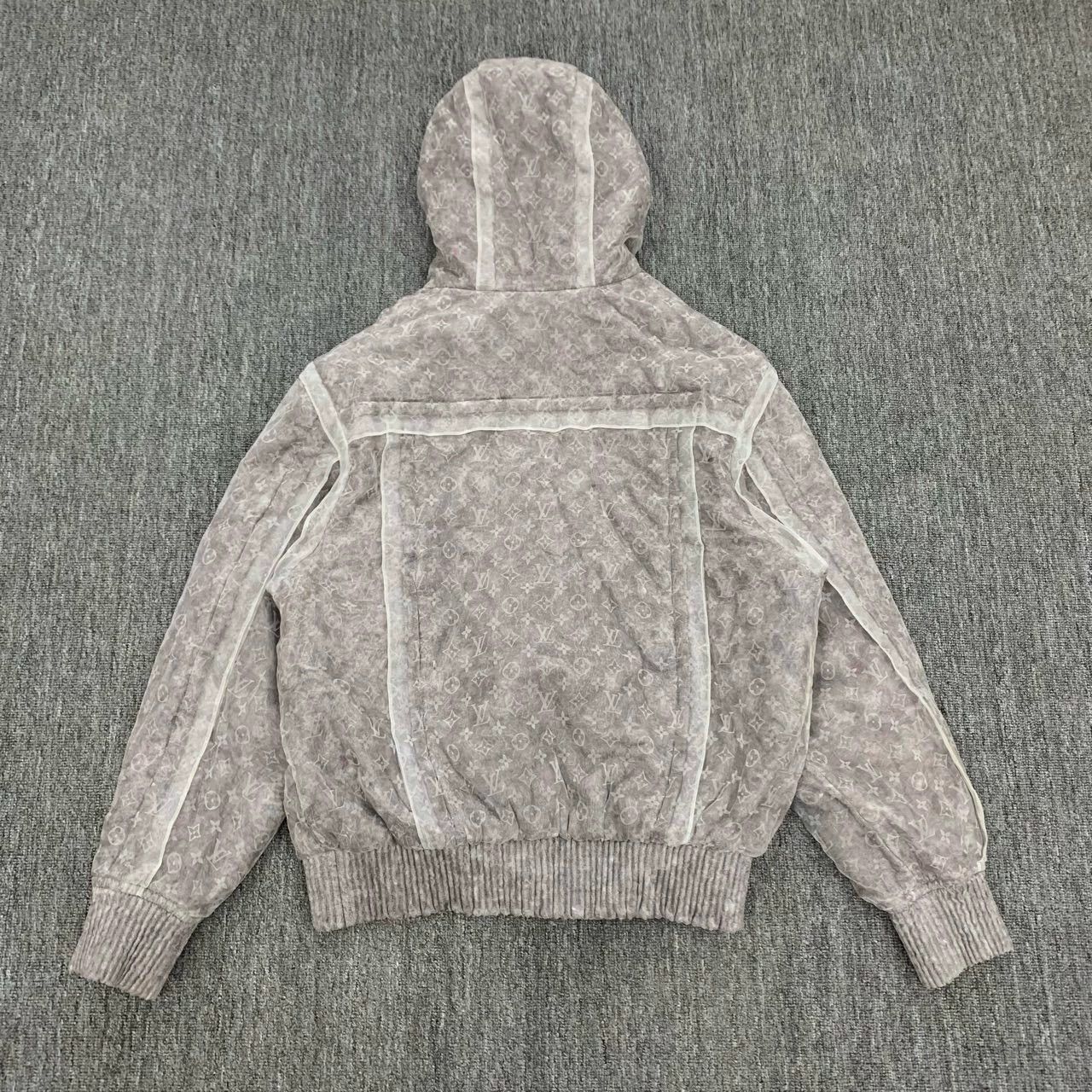 Louis Vuitton LV organza monogram print cotton coat/size 52 Size XXL / US 16-18 / IT 52-54 - 2 Thumbnail