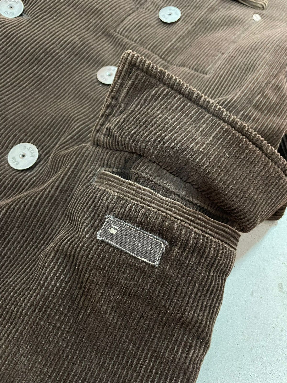 G-Star Rare Vintage G Star Corduroy P-Coat Jacket Size US XL / EU 56 / 4 - 8 Thumbnail