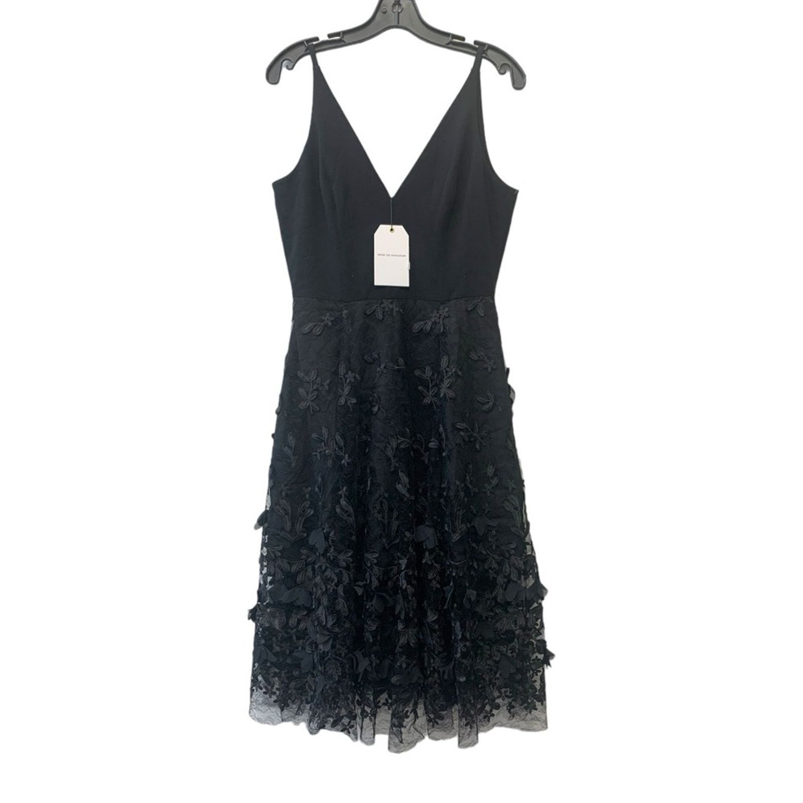 Dress the Population NWT Dress the Population Women's Darleen Black Dress size XL Size XL / US 12-14 / IT 48-50 - 6 Thumbnail