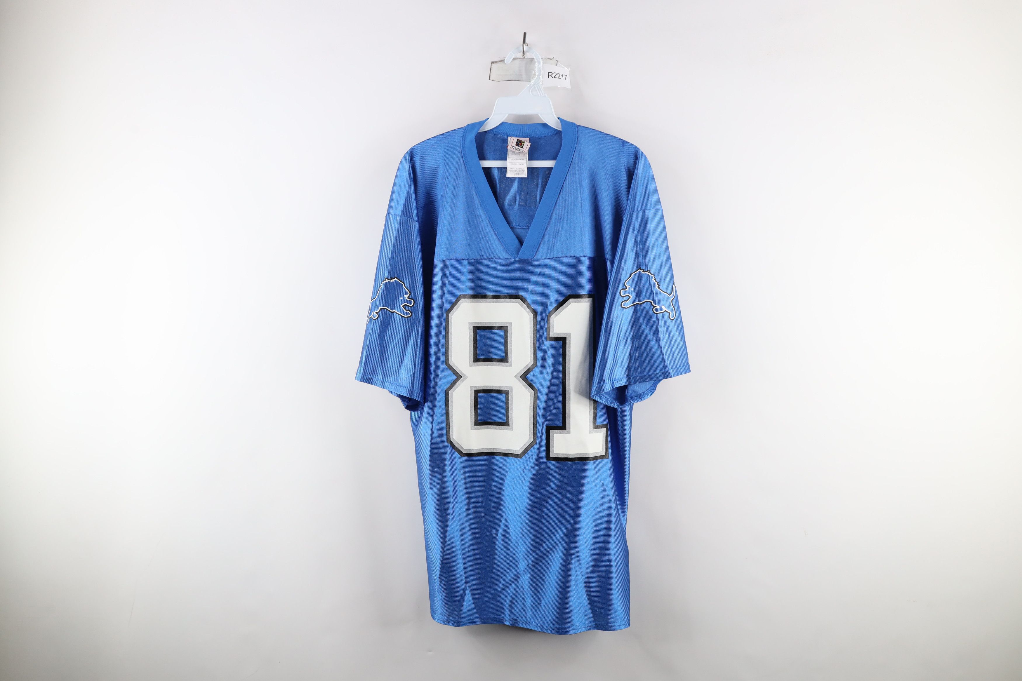 Vintage Calvin Johnson Detroit Lions Football Jersey 81 Tops