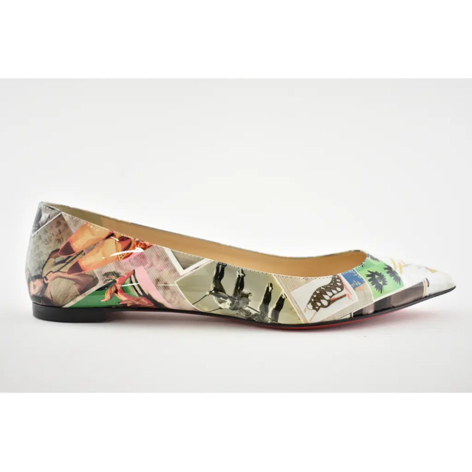 Christian Louboutin Christian Louboutin Ballalla Patent Collage Pointed Toe Size US 6 / IT 36 - 2 Thumbnail