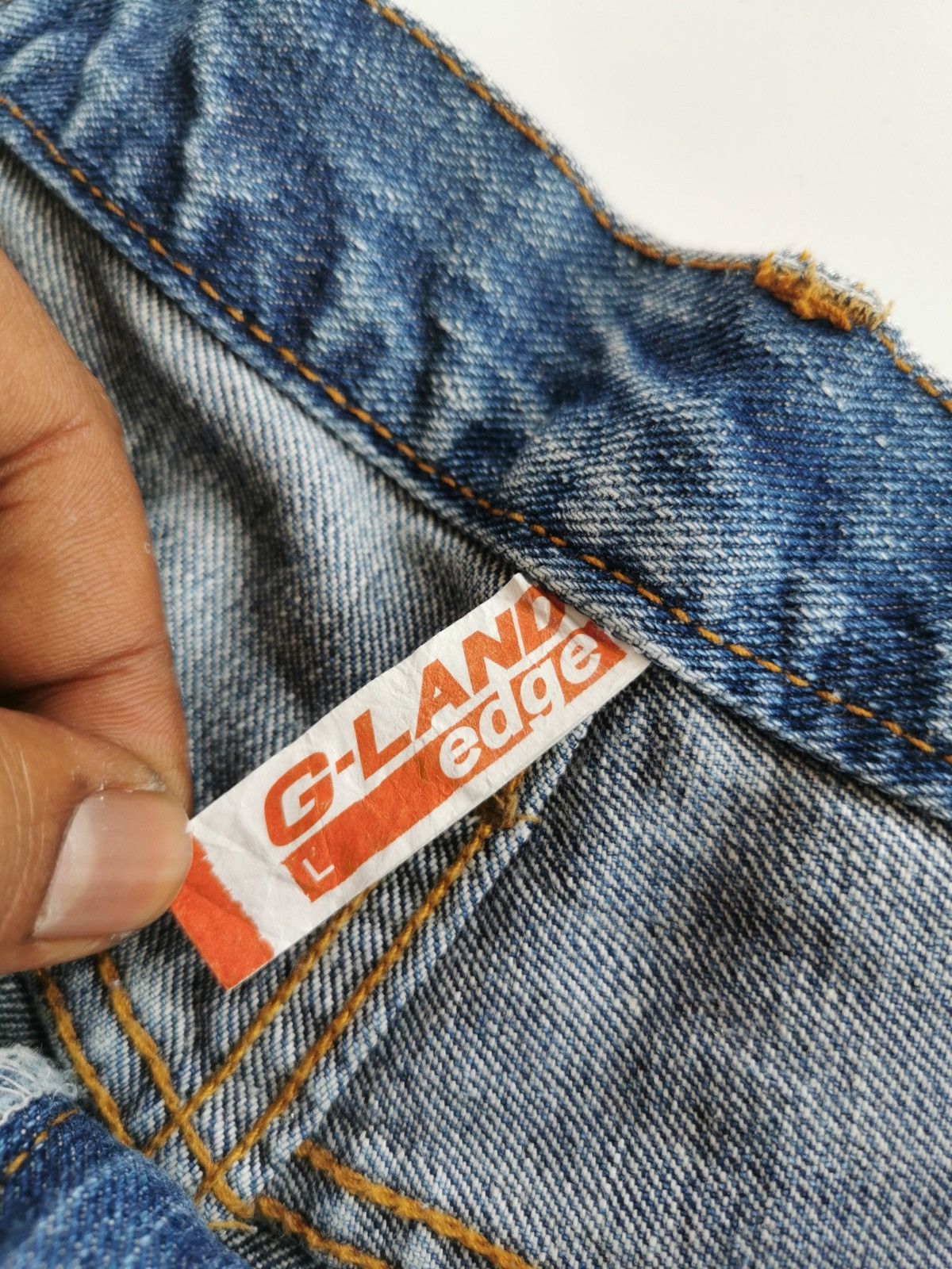 Kapital Edge G-Land Boro Patchwork Destroyed Denim Jeans Size US 30 / EU 46 - 8 Thumbnail