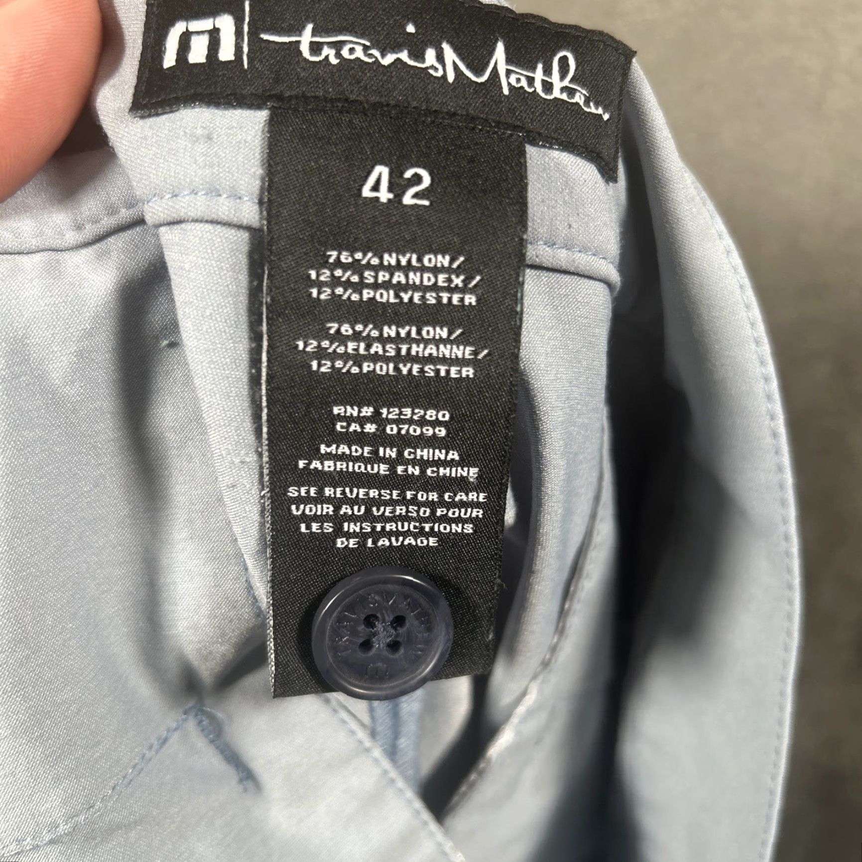 TravisMathew Travis Mathew Shorts Mens 42 Light Blue Stretch Performance Golf Size US 42 / EU 58 - 6 Thumbnail