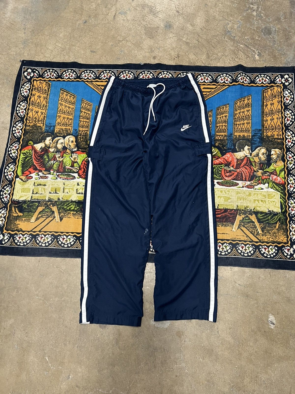 Navy blue Nike trackpants size xl baggy sportswear skater
