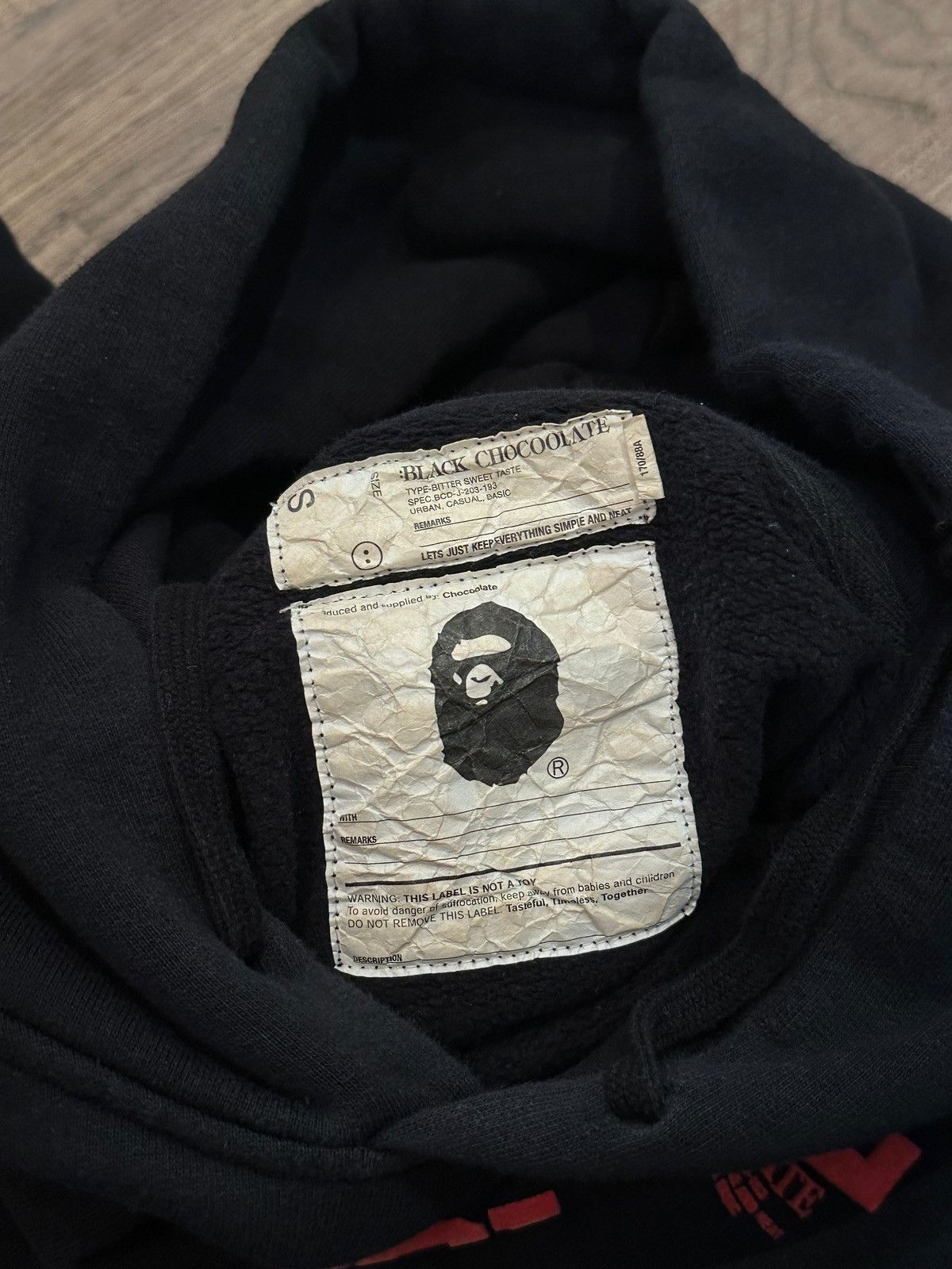 Bape × Chocolate Bape x Chocoolate Ape Head Logo Pullover Hoodie Size US S / EU 44-46 / 1 - 4 Thumbnail