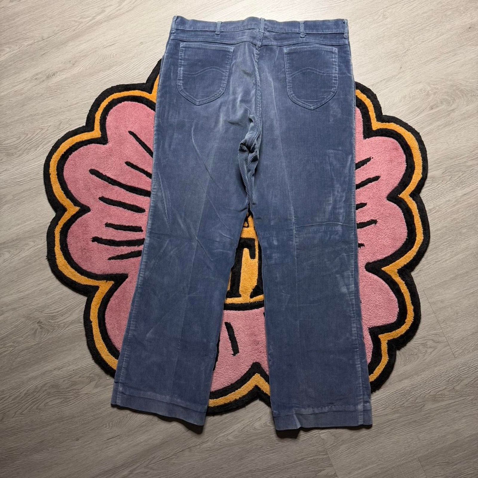 Lee × Vintage Vintage 80’s Lee Riders Loose Straight Corduroy Pants 38x29 Size US 38 / EU 54 - 7 Thumbnail