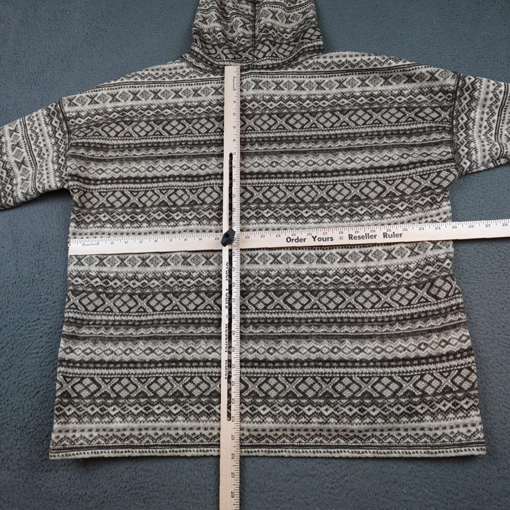 Ralph Lauren Lauren Ralph Lauren Hoodie Womens 3X Brown Beige Fair Isle Fleece Pullover Cozy Size XXL / US 16-18 / IT 52-54 - 7 Thumbnail