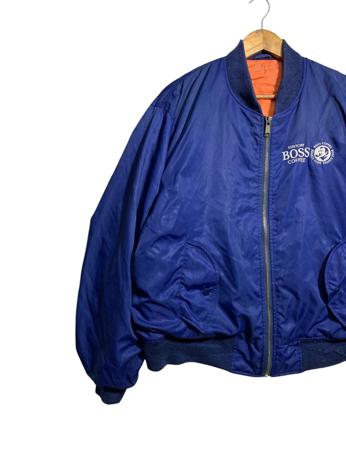 Japanese Brand 🔥BOSS SUNTORY COFFEE BOMBER JACKETS Size US L / EU 52-54 / 3 - 5 Thumbnail
