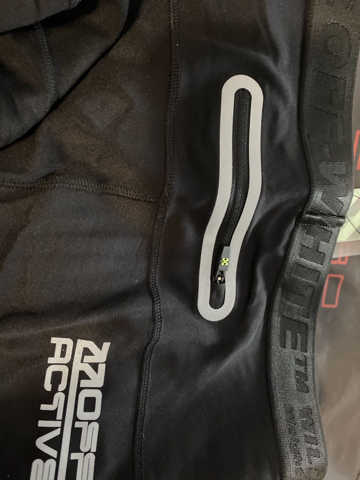 Off-White × Virgil Abloh Off-White Running Leggings Black Silver Size US 33 - 4 Thumbnail