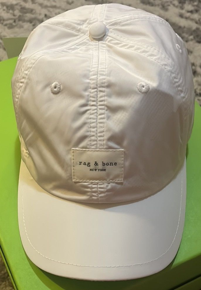 Rag & Bone Rag & Bone Addison Baseball Cap in Antique White One Size Size ONE SIZE - 4 Thumbnail