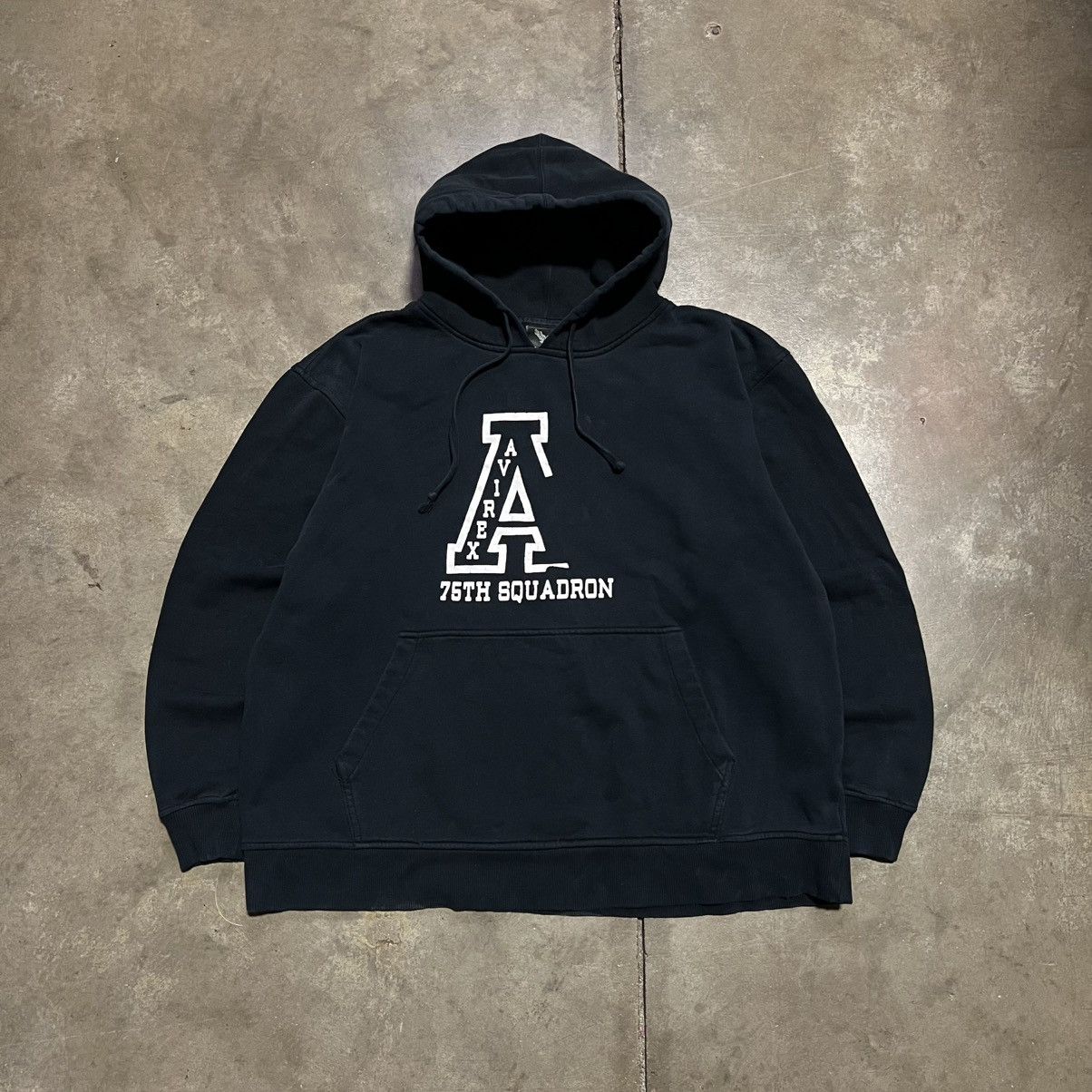 Avirex Vintage Avirex Hoodie Sweatshirt Military 75th Squadron 90s Size US XL / EU 56 / 4 - 1 Thumbnail