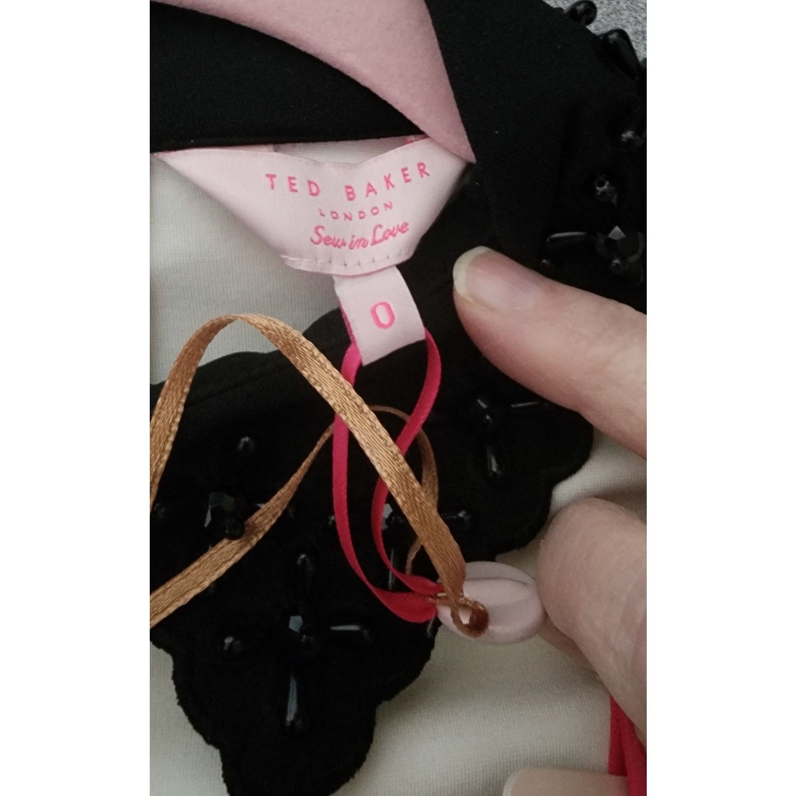 Ted Baker NWT Ted Baker London embroidered beaded collar dress Size 0 Size S / US 4 / IT 40 - 3 Thumbnail