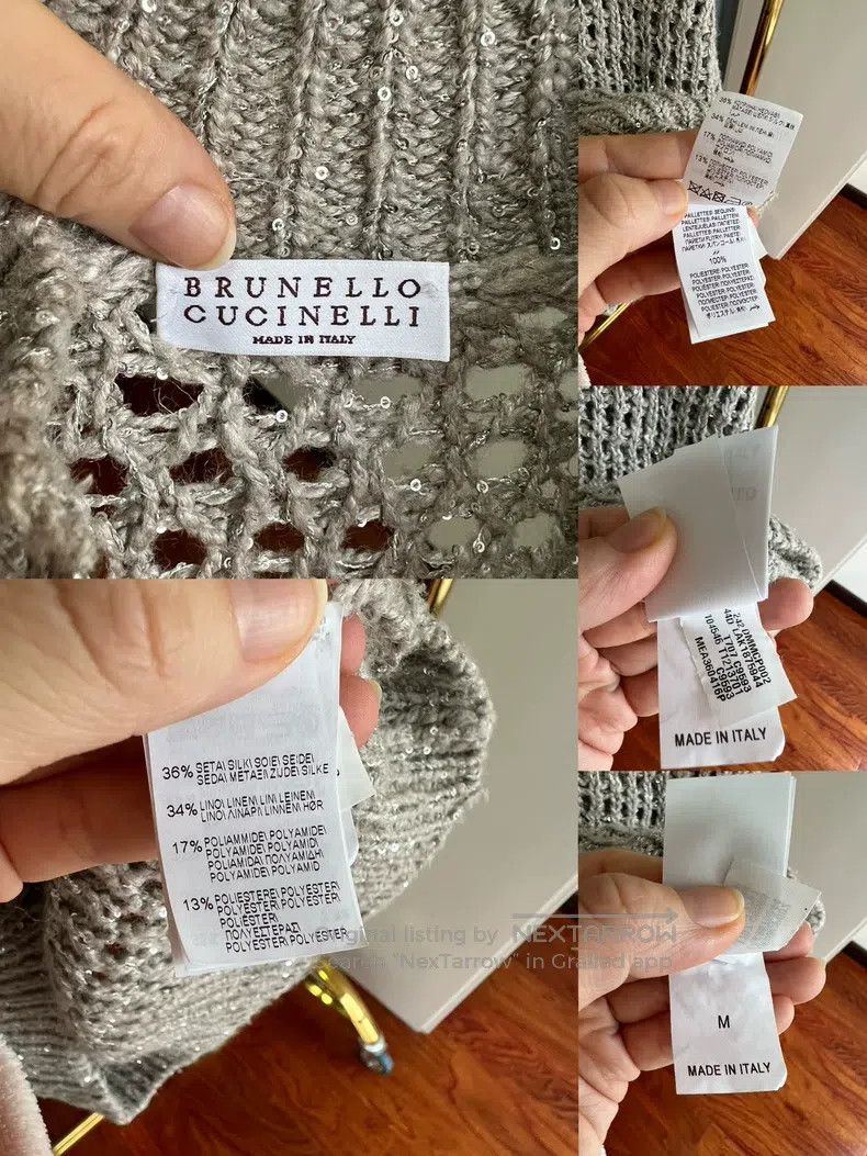 Brunello Cucinelli Brunello Cucinelli Fully Sequin Open Cardigan Size M / US 6-8 / IT 42-44 - 6 Thumbnail