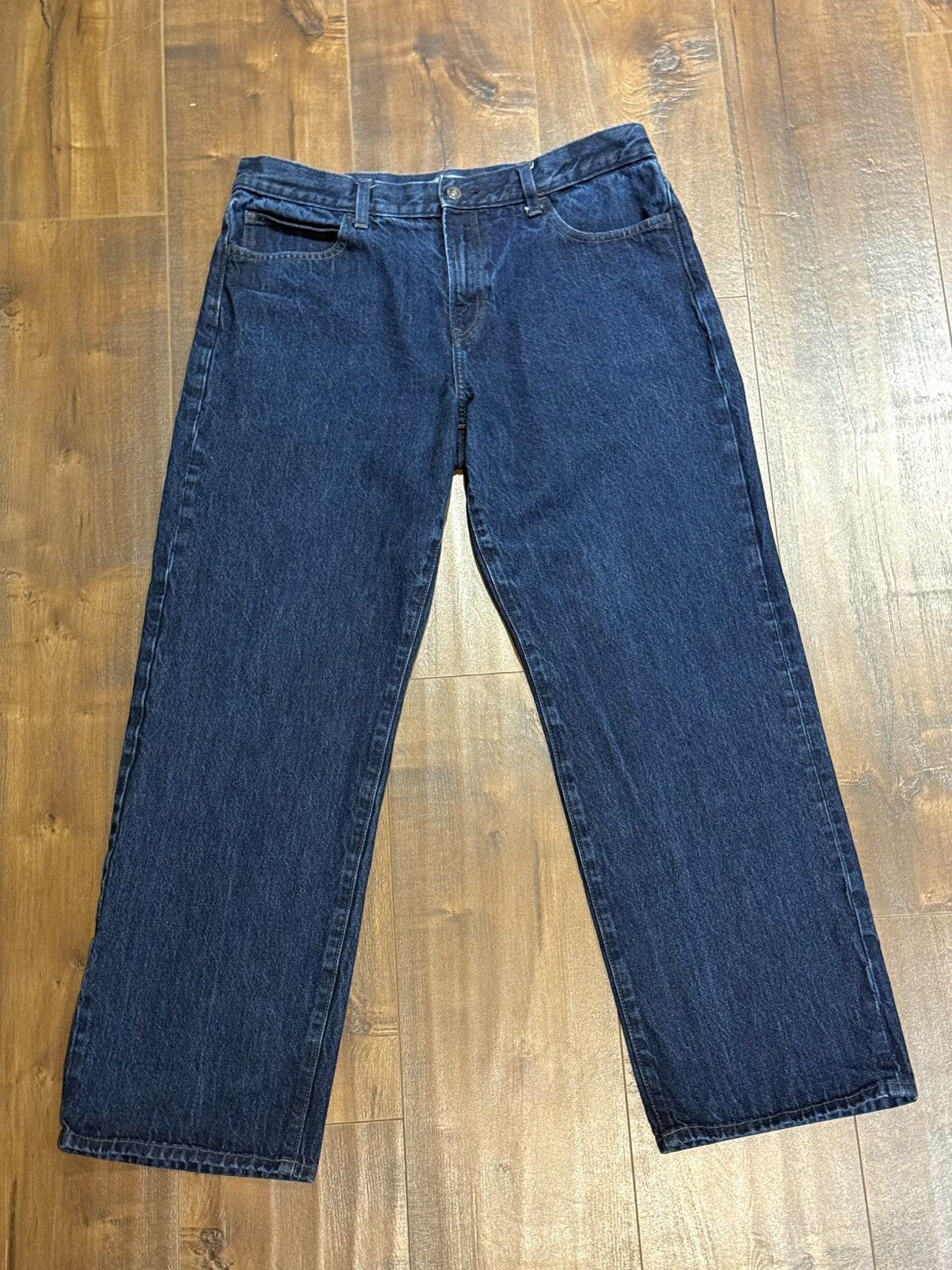 JW Anderson × Uniqlo Wide Leg Straight Jeans Size US 32 / EU 48 - 1 Thumbnail