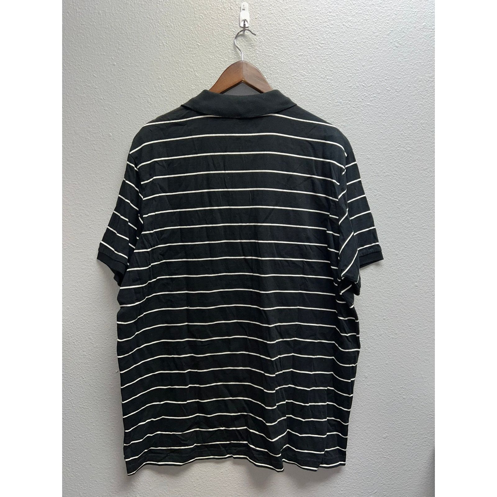 U.S. Polo Assn. US Polo Assn Polo Shirt Black White Striped Mens X-Large Size US XL / EU 56 / 4 - 6 Thumbnail