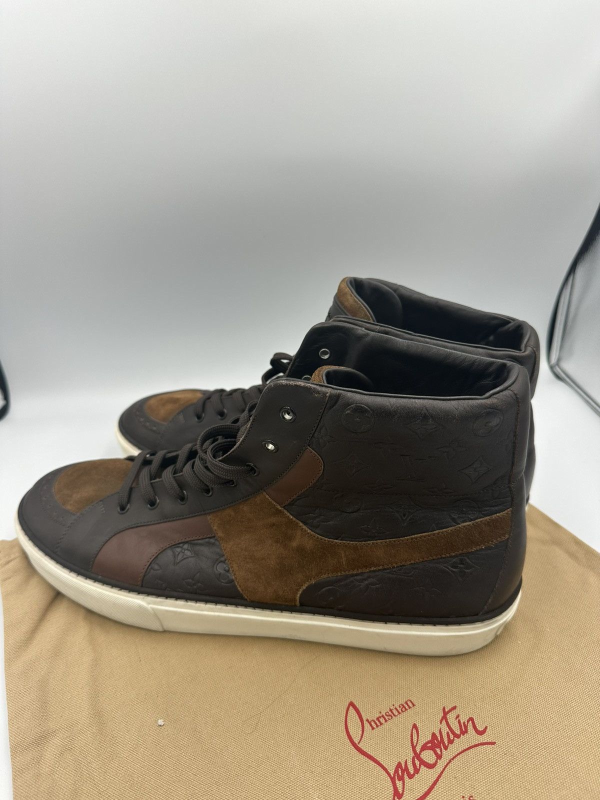 Louis Vuitton Louis Vuitton High Top Sneakers Size US 13 / EU 46 - 7 Thumbnail