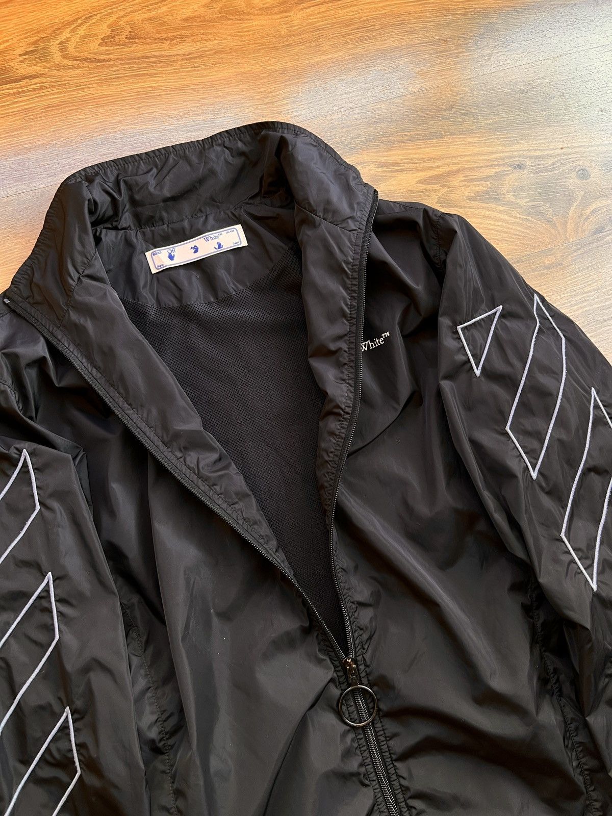 Off-White Rare Off White Diagonals Zipper Jacket Size US L / EU 52-54 / 3 - 3 Thumbnail