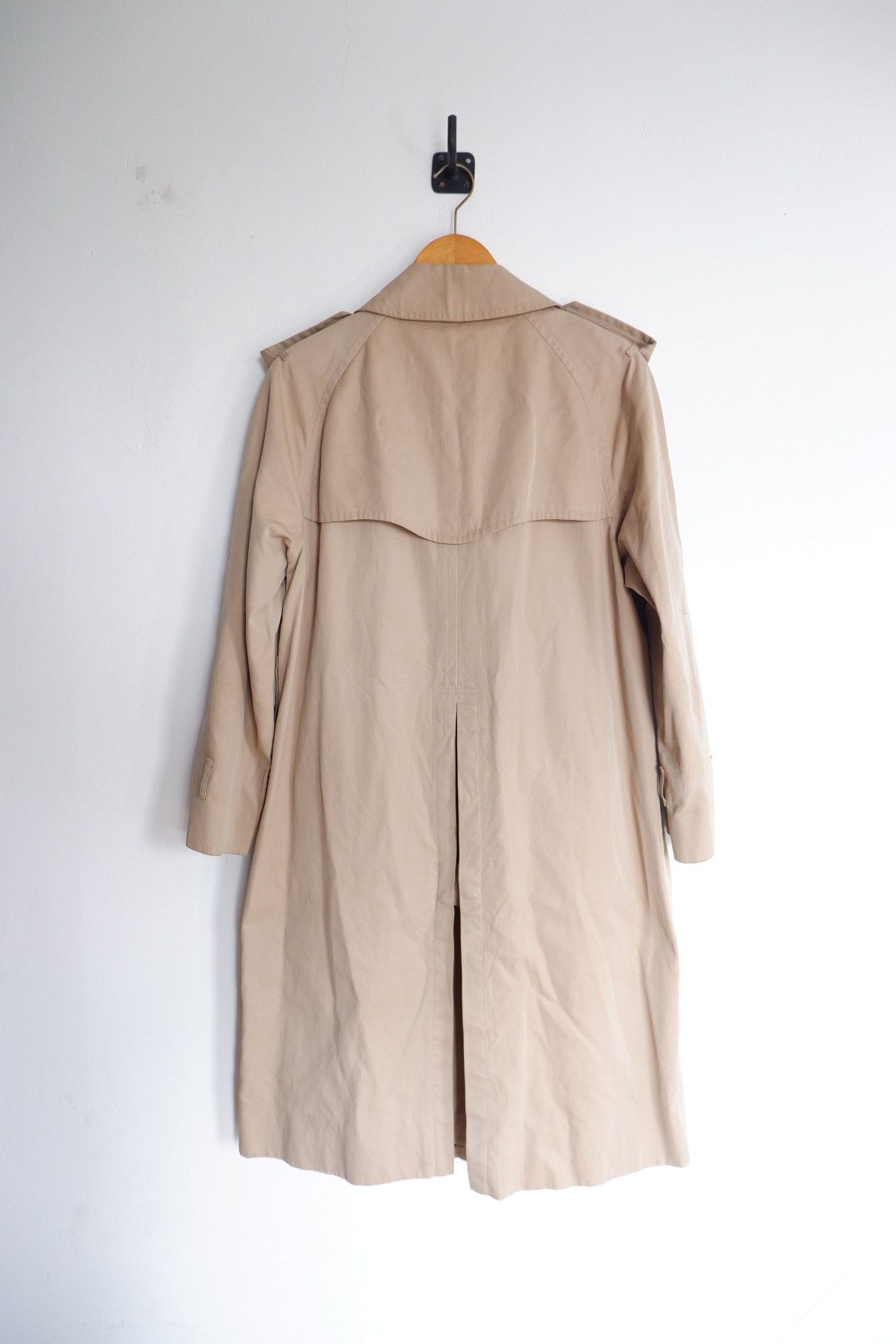 Burberry Vintage 80s Burberry London Checked Double Breast Trenchcoat Size US S / EU 44-46 / 1 - 3 Thumbnail