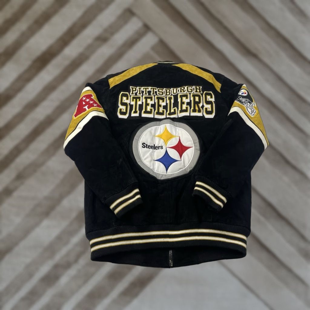 NFL VINTAGE Pittsburgh Steelers NFL Leather Jacket Size Medium Size US M / EU 48-50 / 2 - 1 Thumbnail