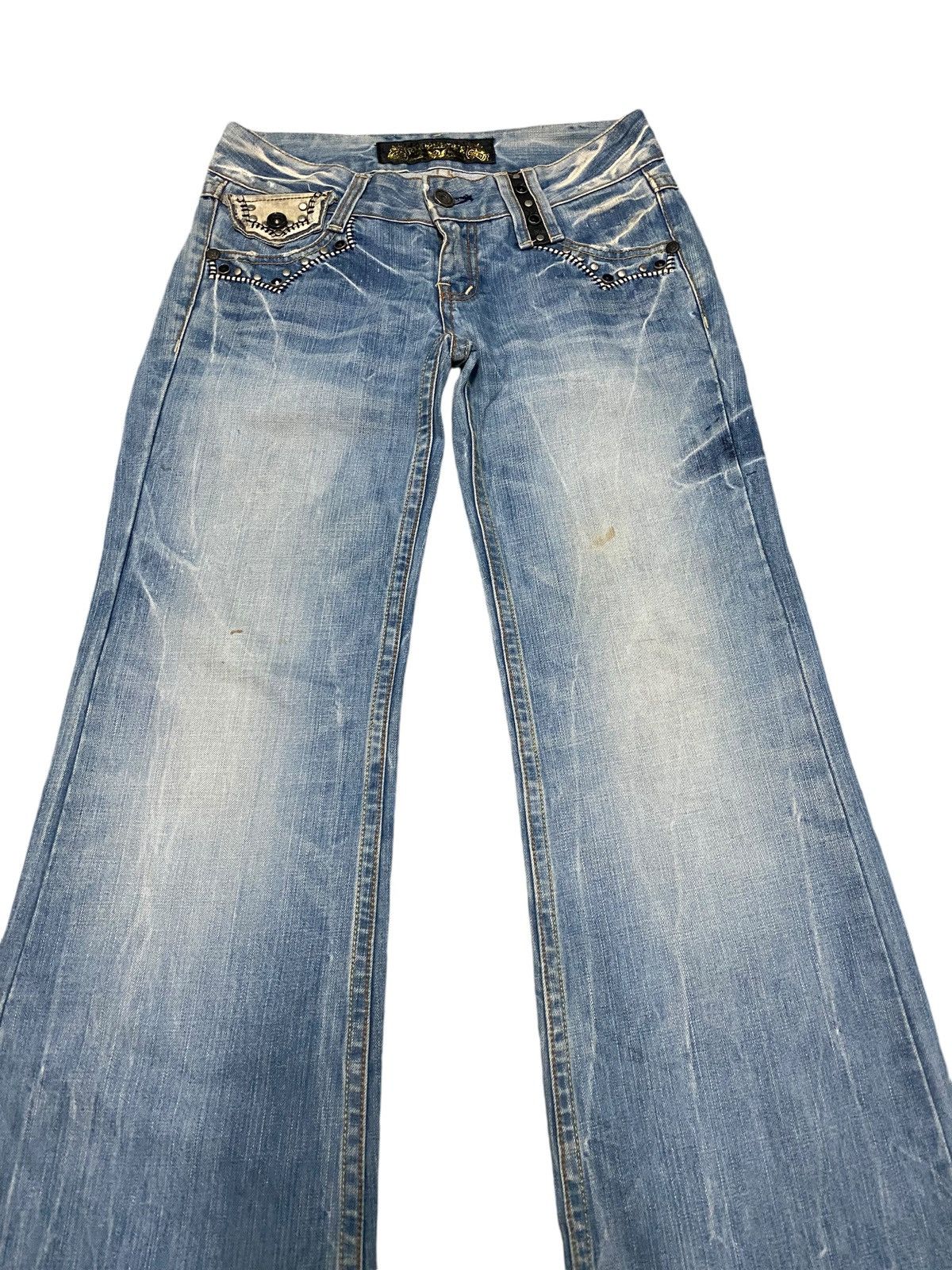 Japanese Brand Red peppers flare jeans Size US 32 / EU 48 - 4 Thumbnail