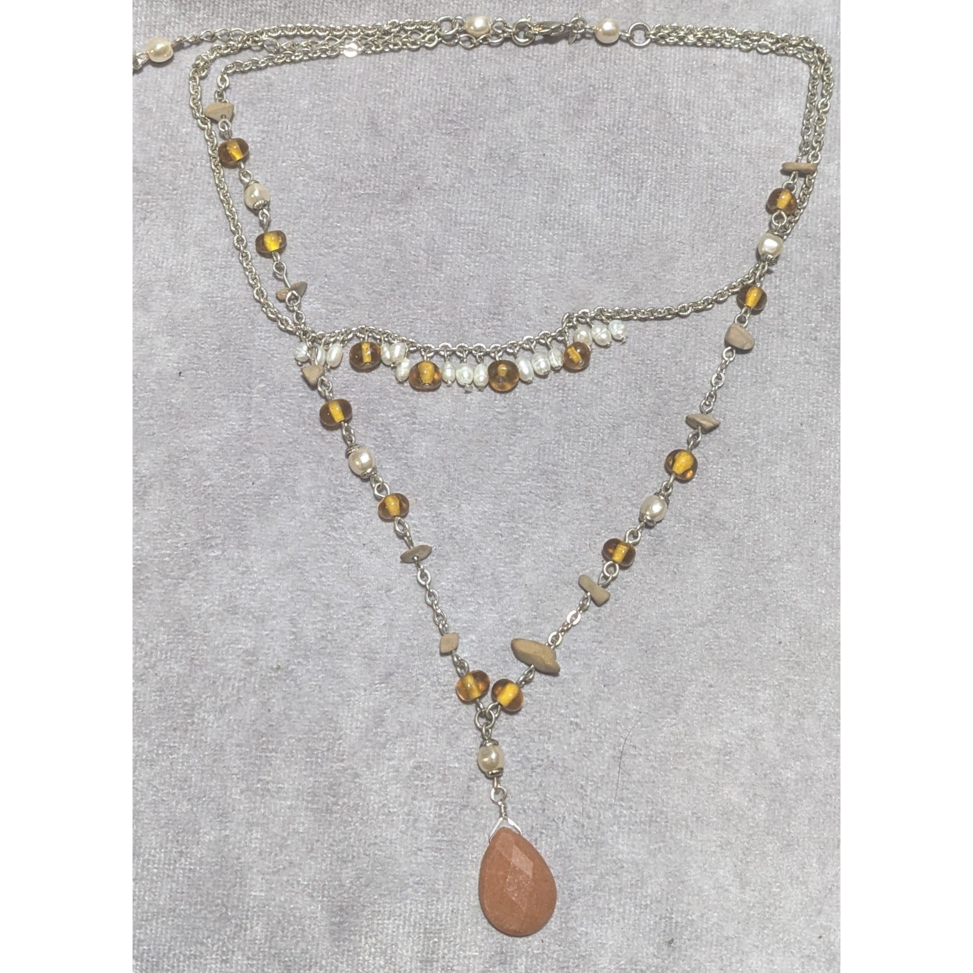 Other Avon Boho Layered Necklace With Gem And Pearl Beads Size ONE SIZE - 8 Thumbnail