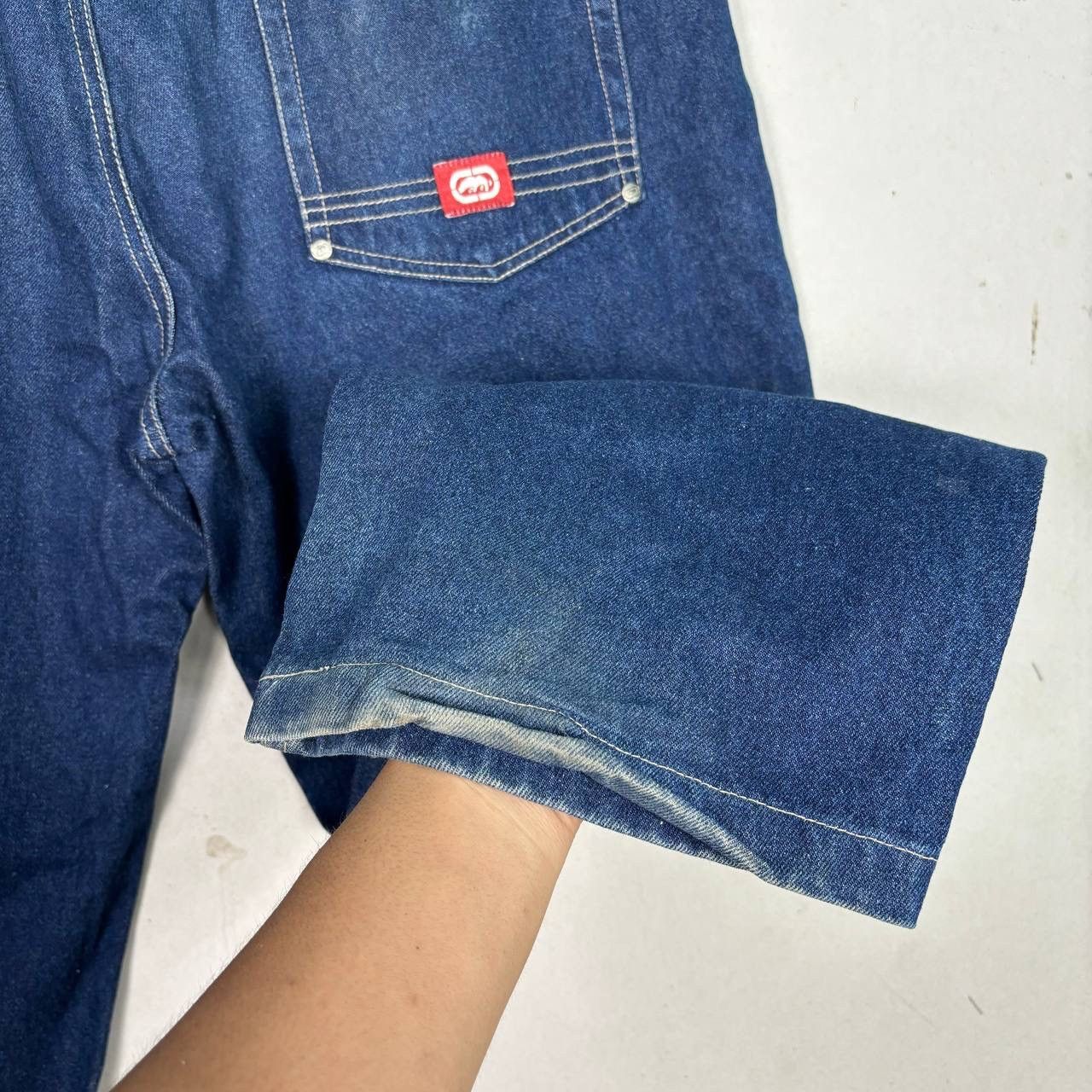 Ecko Unltd. Vintage ECKO UNLTD Distress Jeans Baggy Style Denim Size US 34 / EU 50 - 8 Thumbnail