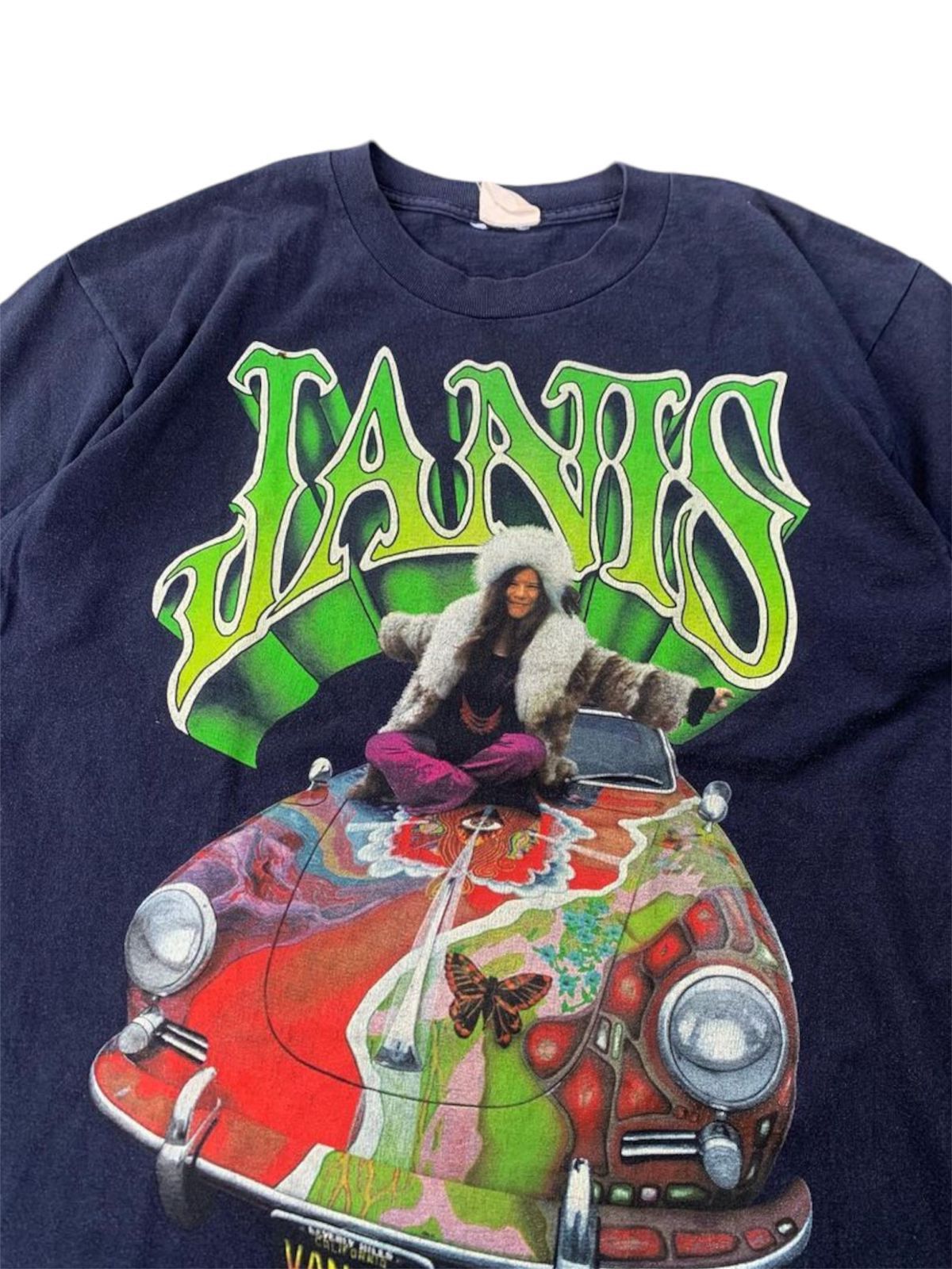 Band Tees × Vintage Vintage 90s Janis Joplin Big Print Tee Size US L / EU 52-54 / 3 - 2 Thumbnail