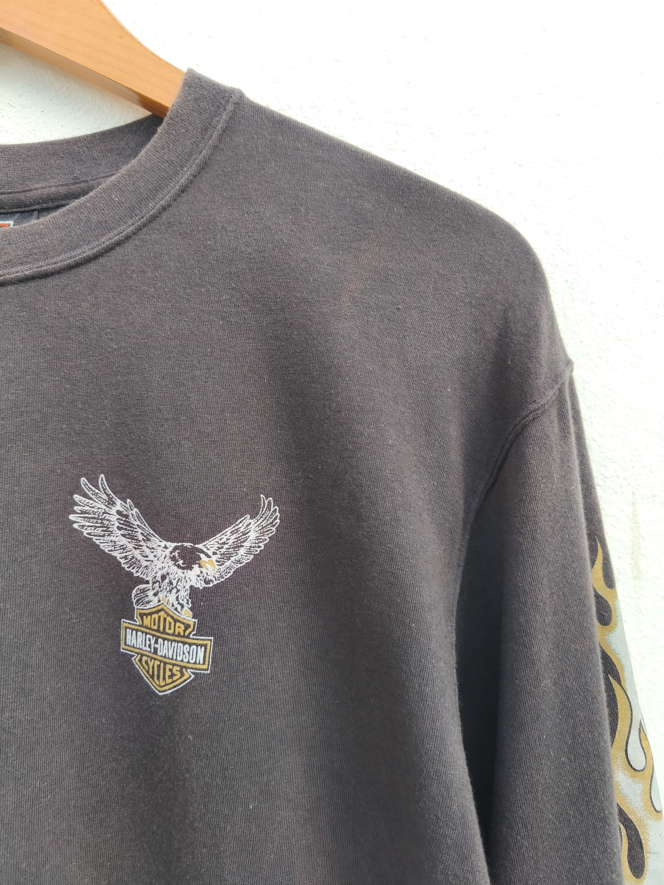 Harley Davidson Vintage 90s Vintage Harley Davidson t shirt Eagles Dragon Size US M / EU 48-50 / 2 - 11 Thumbnail