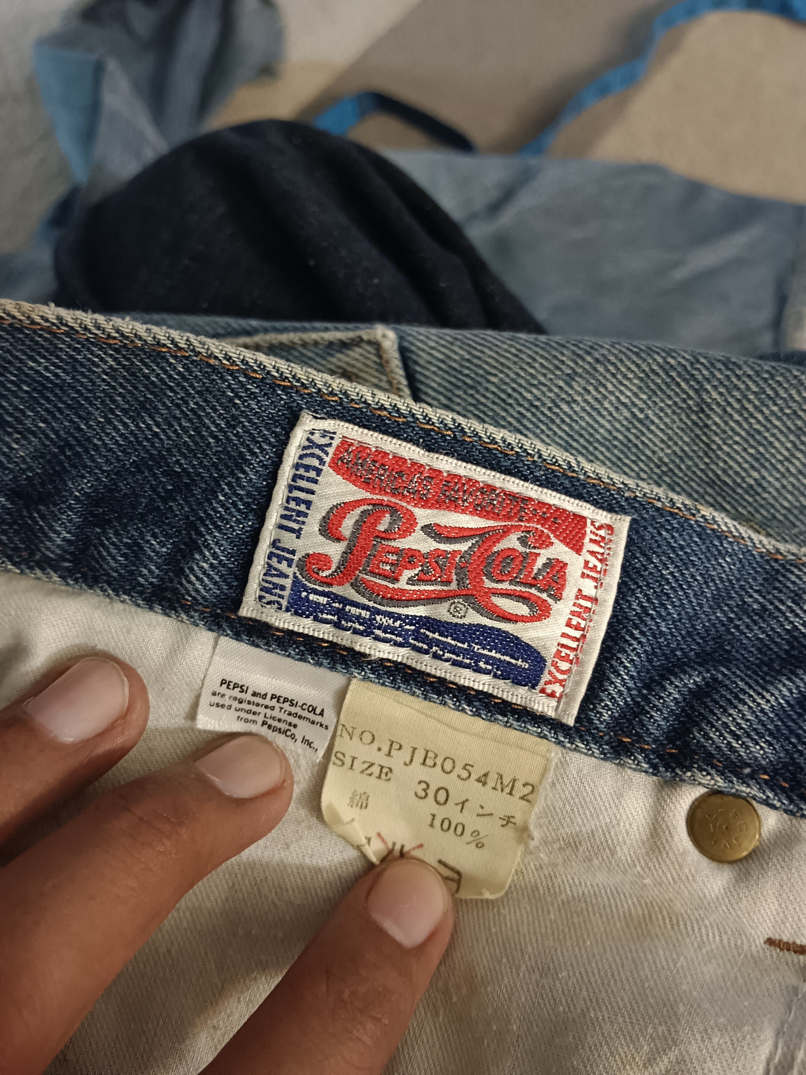 Coca Cola × Pepsi Vtg Pepsi Cola Jeans size 30x 32 Made in Japan Size US 30 / EU 46 - 3 Thumbnail