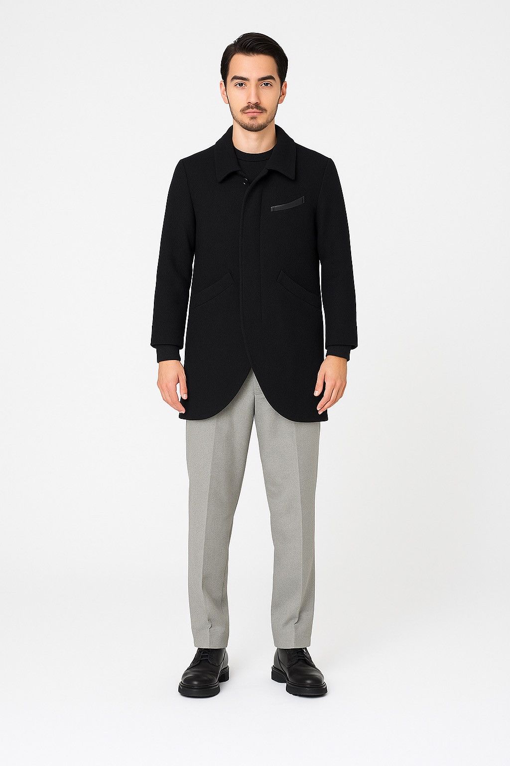 Diet Butcher Slim Skin Vintage Diet Butcher Slim Skin Black Wool Blend Coat Size US S / EU 44-46 / 1 - 4 Thumbnail