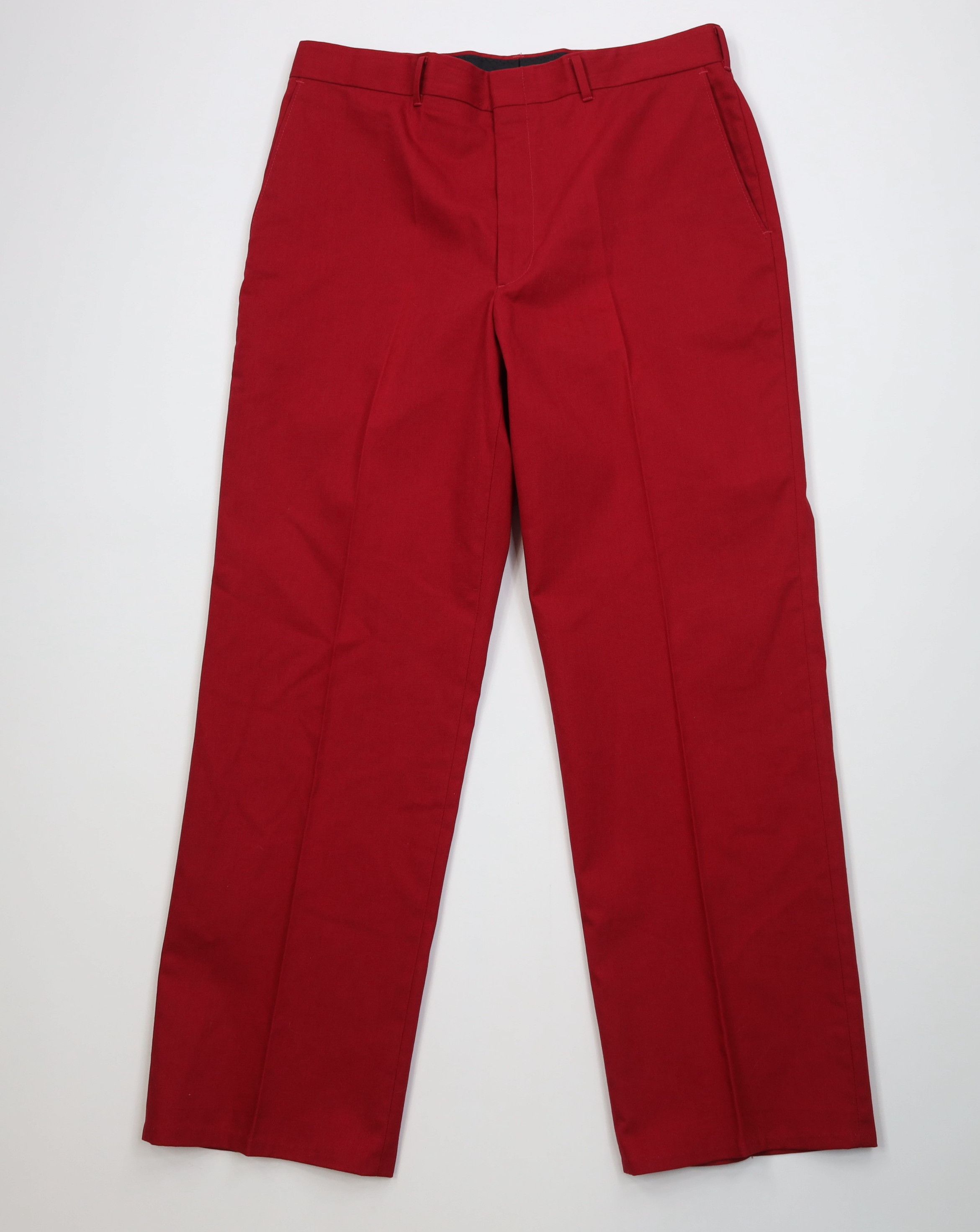 Vintage Vintage 70s Streetwear Flared Wide Leg Chino Pants Red USA Size US 36 / EU 52 - 1 Thumbnail
