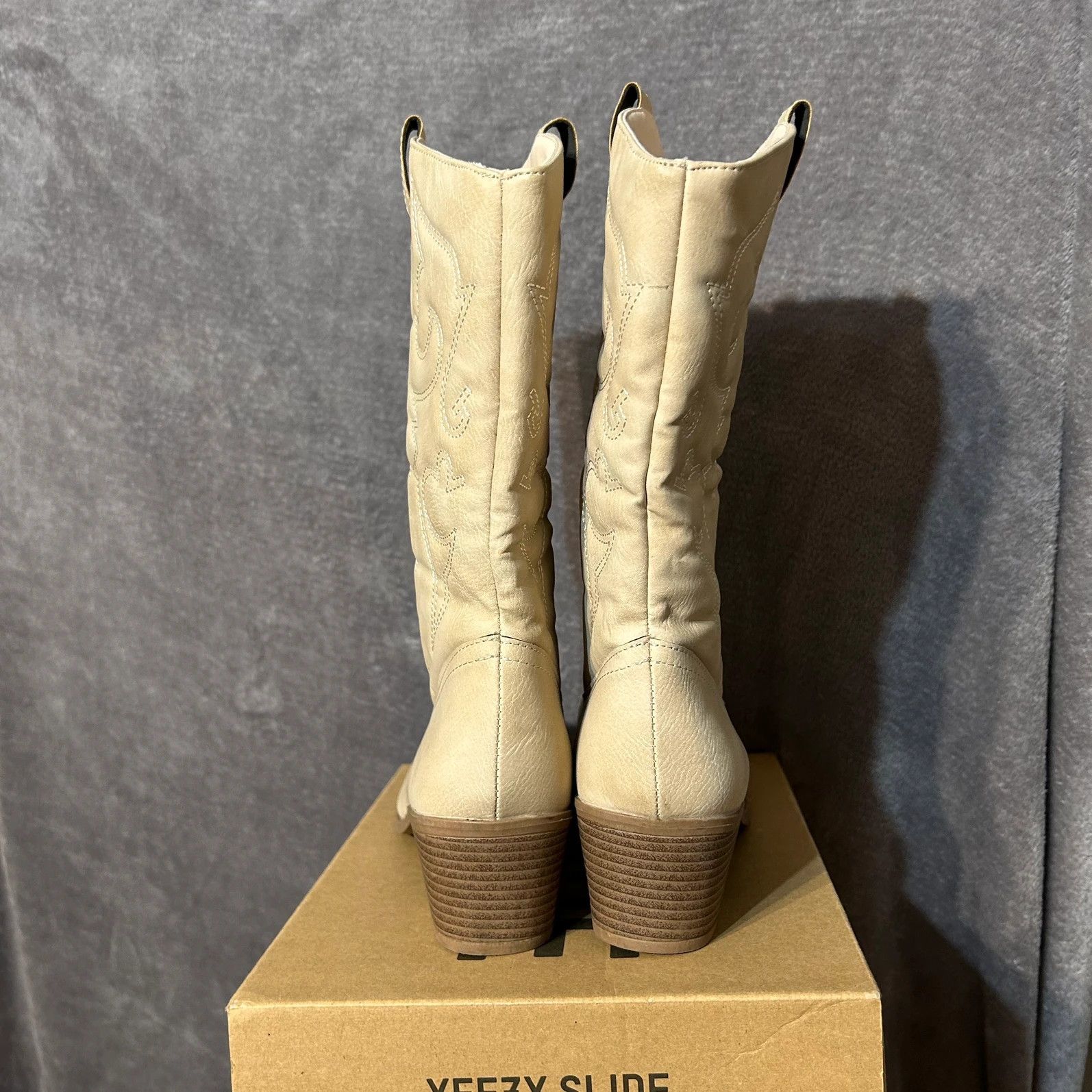 Cowboy Equipment Cowboy beige boots classic pattern Size US 11 / IT 41 - 3 Thumbnail