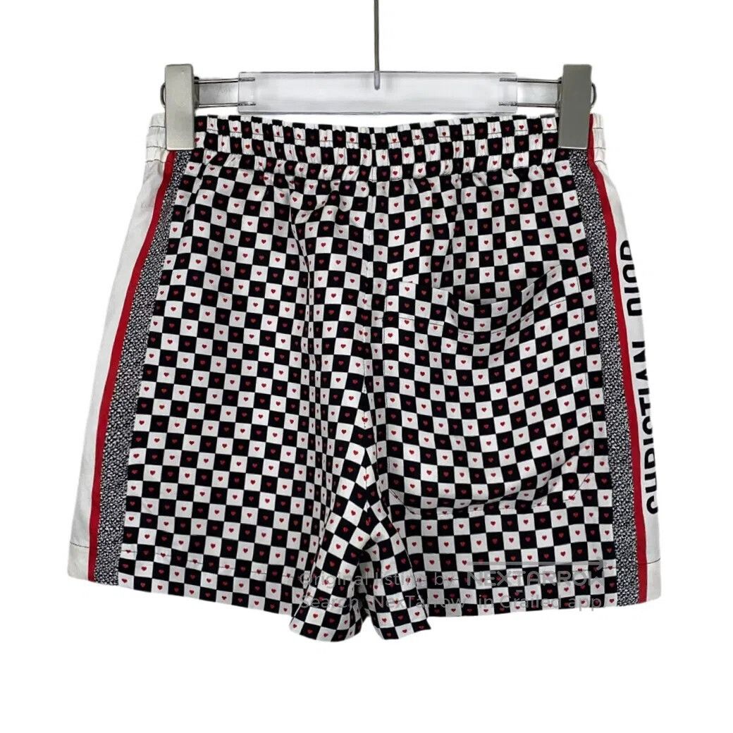 Dior Dior Multicolor Plaid Patterned Full Print Silk Short Pant Size US 32 / EU 48 - 2 Thumbnail