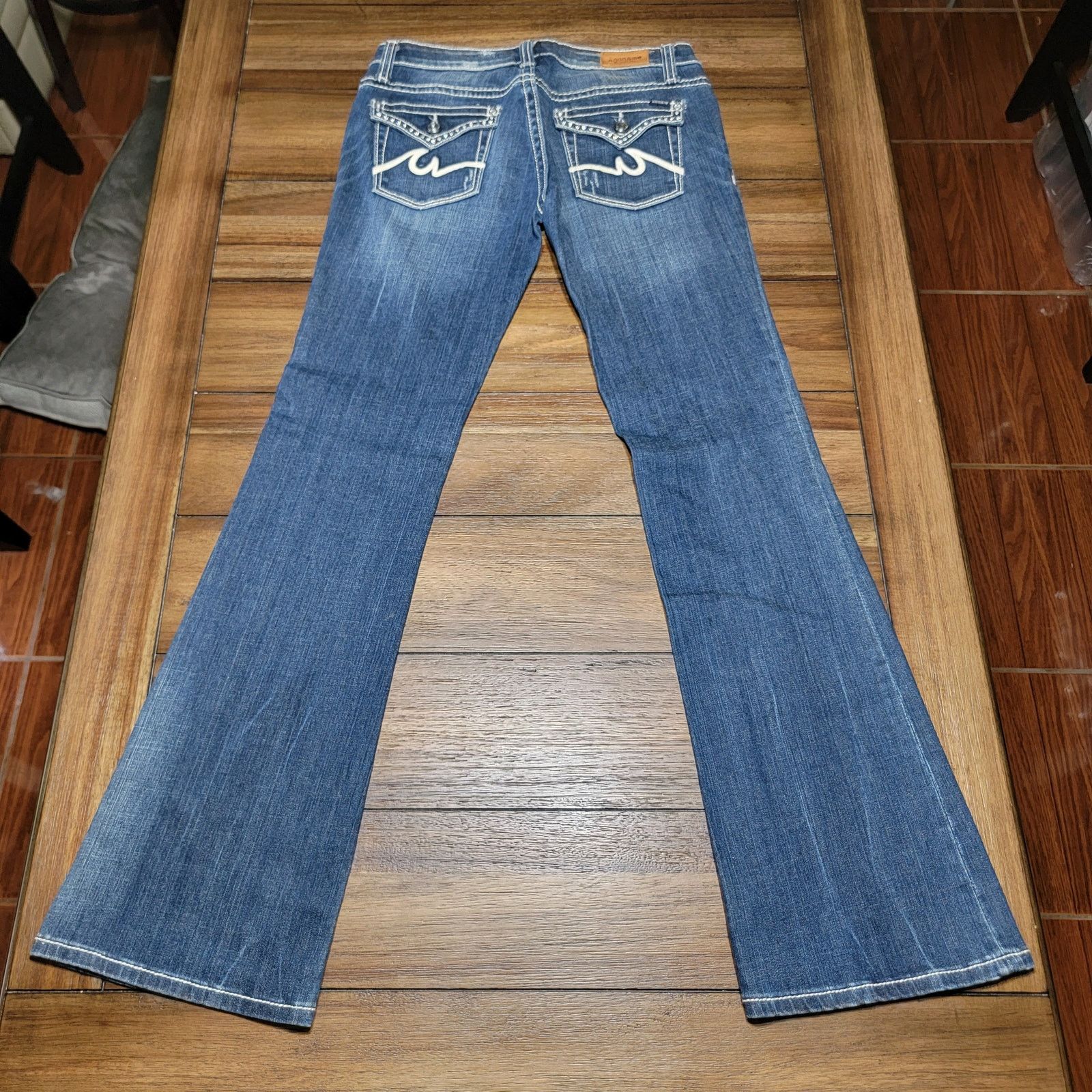 Anoname Joelle Boot-Cut Denim Jeans w/ Bling - Size 29 NWT