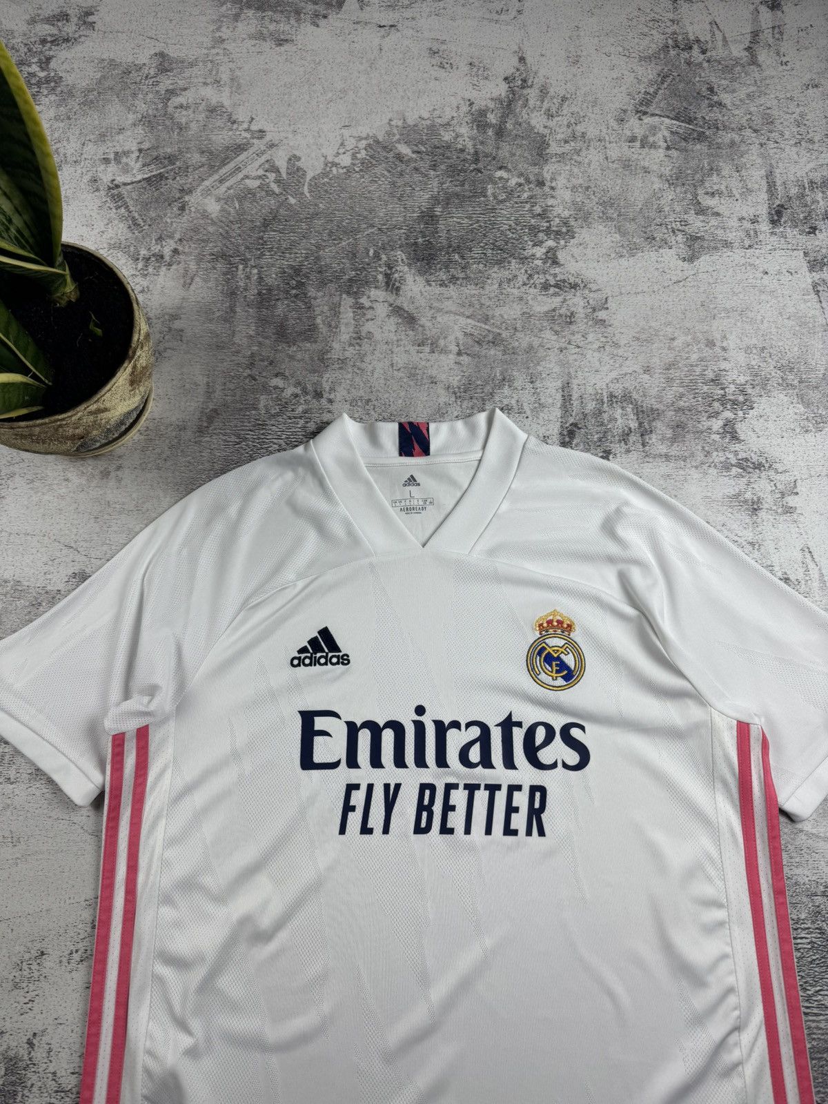 Adidas Real Madrid 2020/2021 Adidas Home White Kit La Liga Jersey Blockcore T Shirt Tee Size US L / EU 52-54 / 3 - 5 Thumbnail