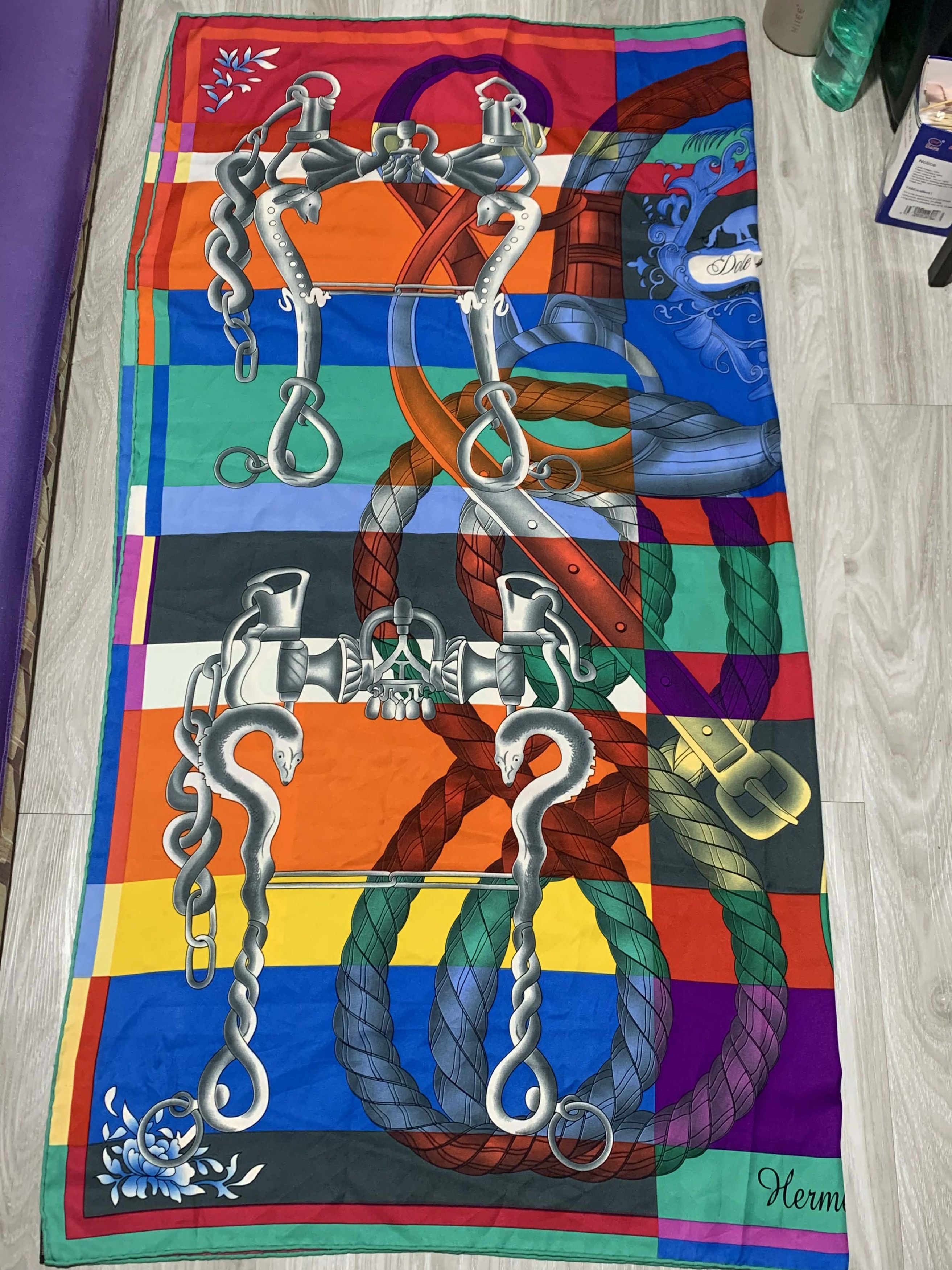 Hermes Hermès "Della Cavalleria" Silk Scarf Size ONE SIZE - 3 Thumbnail