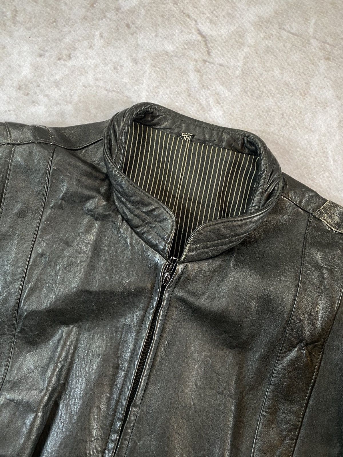 Genuine Leather × Vintage 90s Vintage Transformer Leather Jacket / Vest Size US XL / EU 56 / 4 - 10 Thumbnail