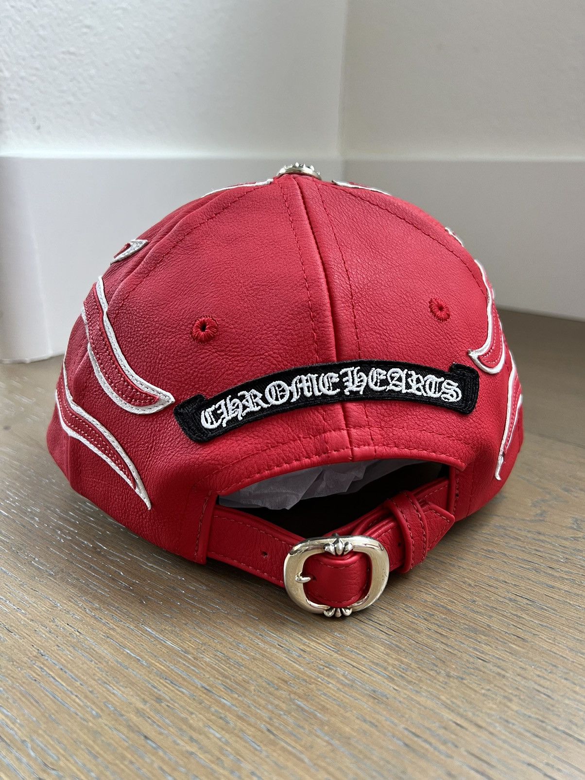 Chrome Hearts Chrome Hearts Leather Flame Hat Size ONE SIZE - 7 Thumbnail