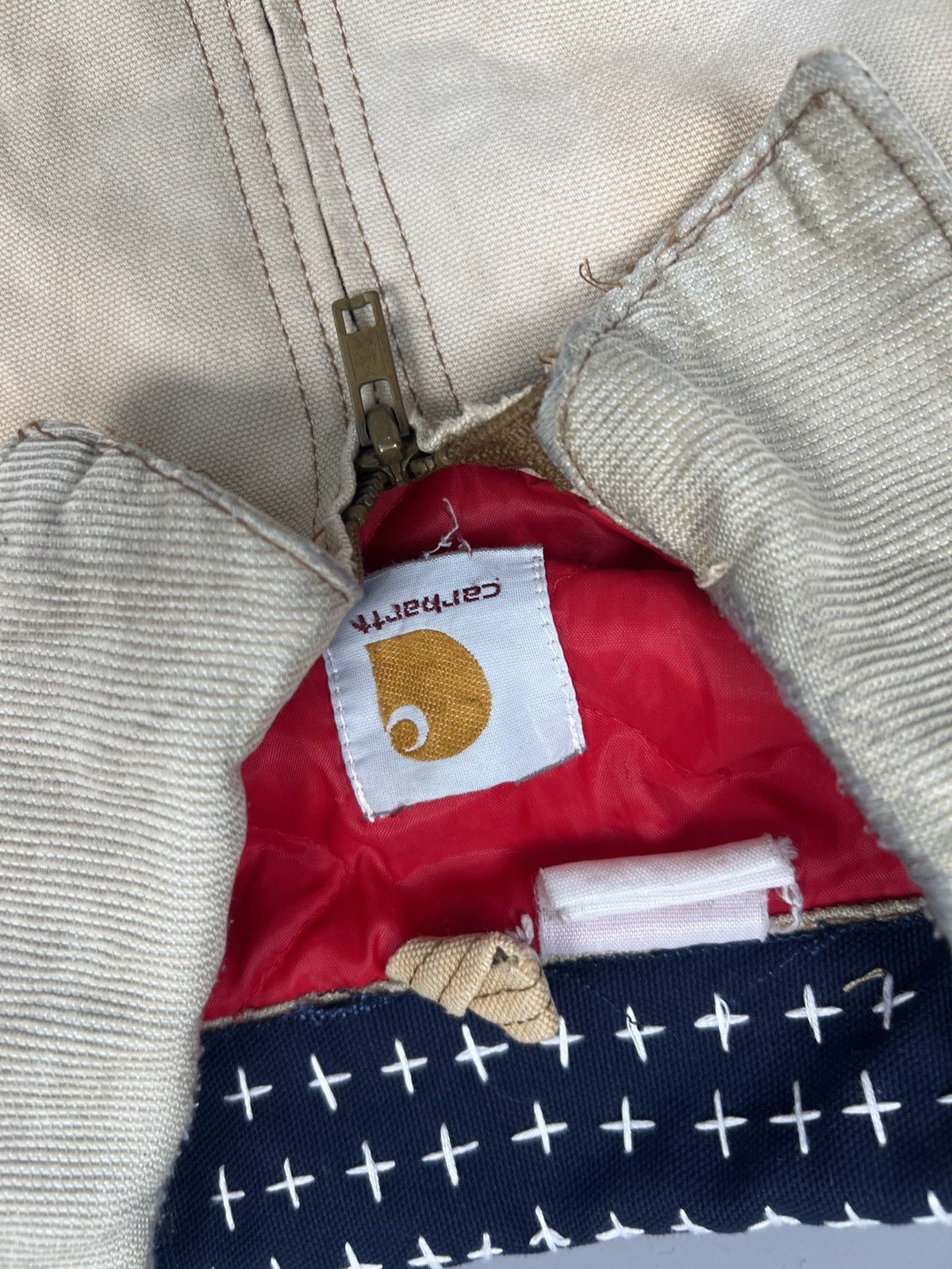 Carhartt Vintage sundae Carhartt Shashiko embroidery Detroit Size US L / EU 52-54 / 3 - 4 Thumbnail