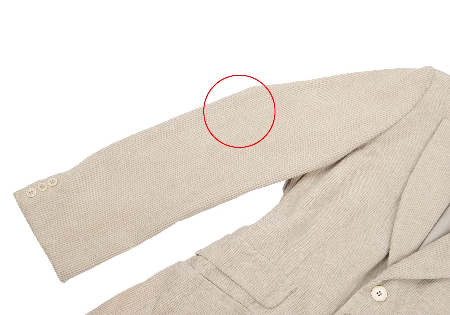 Yohji Yamamoto Yohji Yamamoto Corduroy 3B Jacket Beige M Size US M / EU 48-50 / 2 - 6 Thumbnail