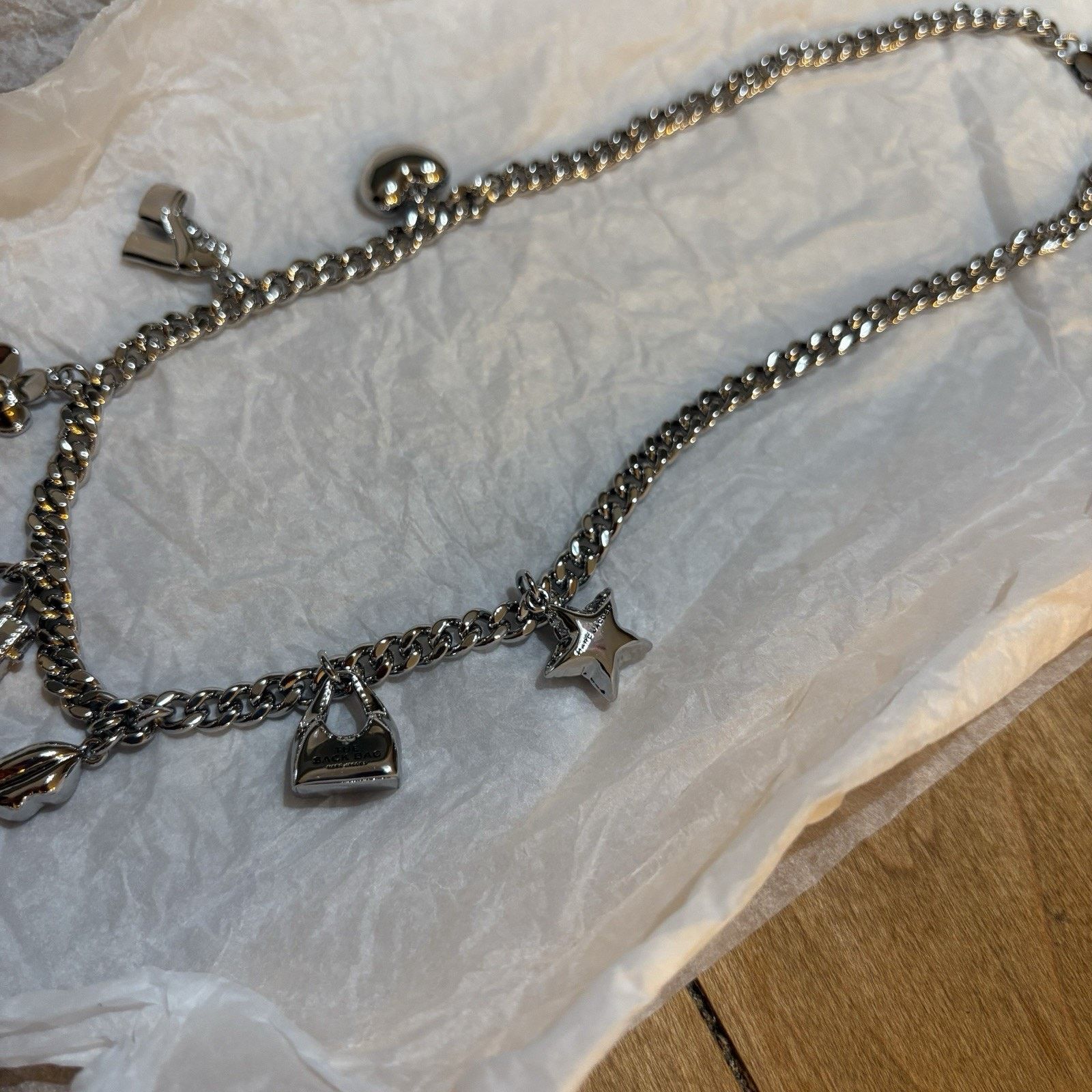 Marc Jacobs Marc Jacobs Mini Icon charm necklace NWT Silver Brass $175 Size ONE SIZE - 6 Thumbnail