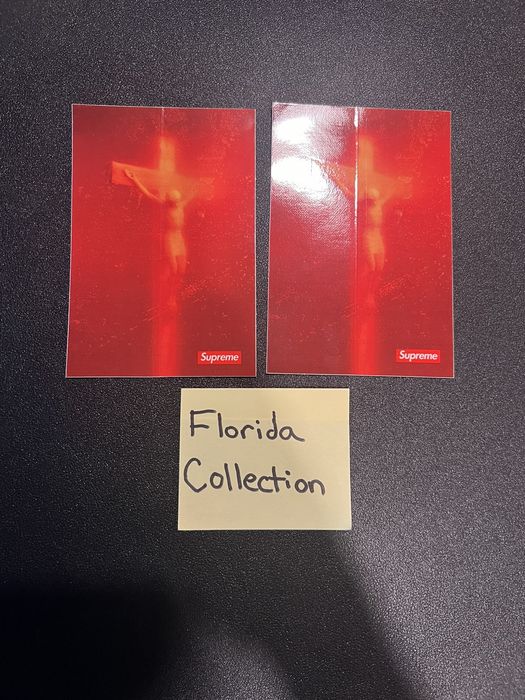 Supreme best sale jesus sticker