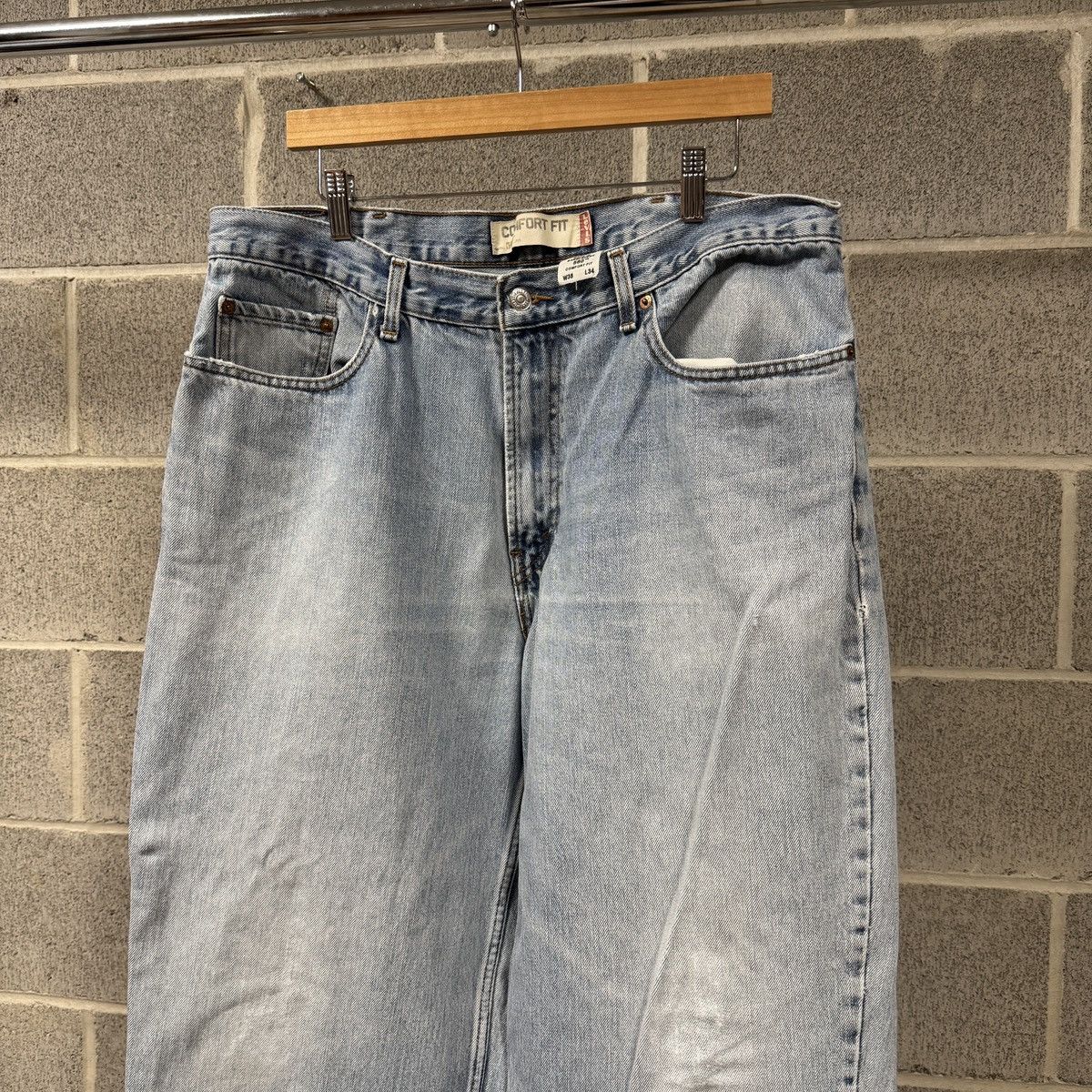 Levi's Levi's 560 Baggy Thrashed Faded Jeans ERD Grunge Chrome Size US 38 / EU 54 - 2 Thumbnail