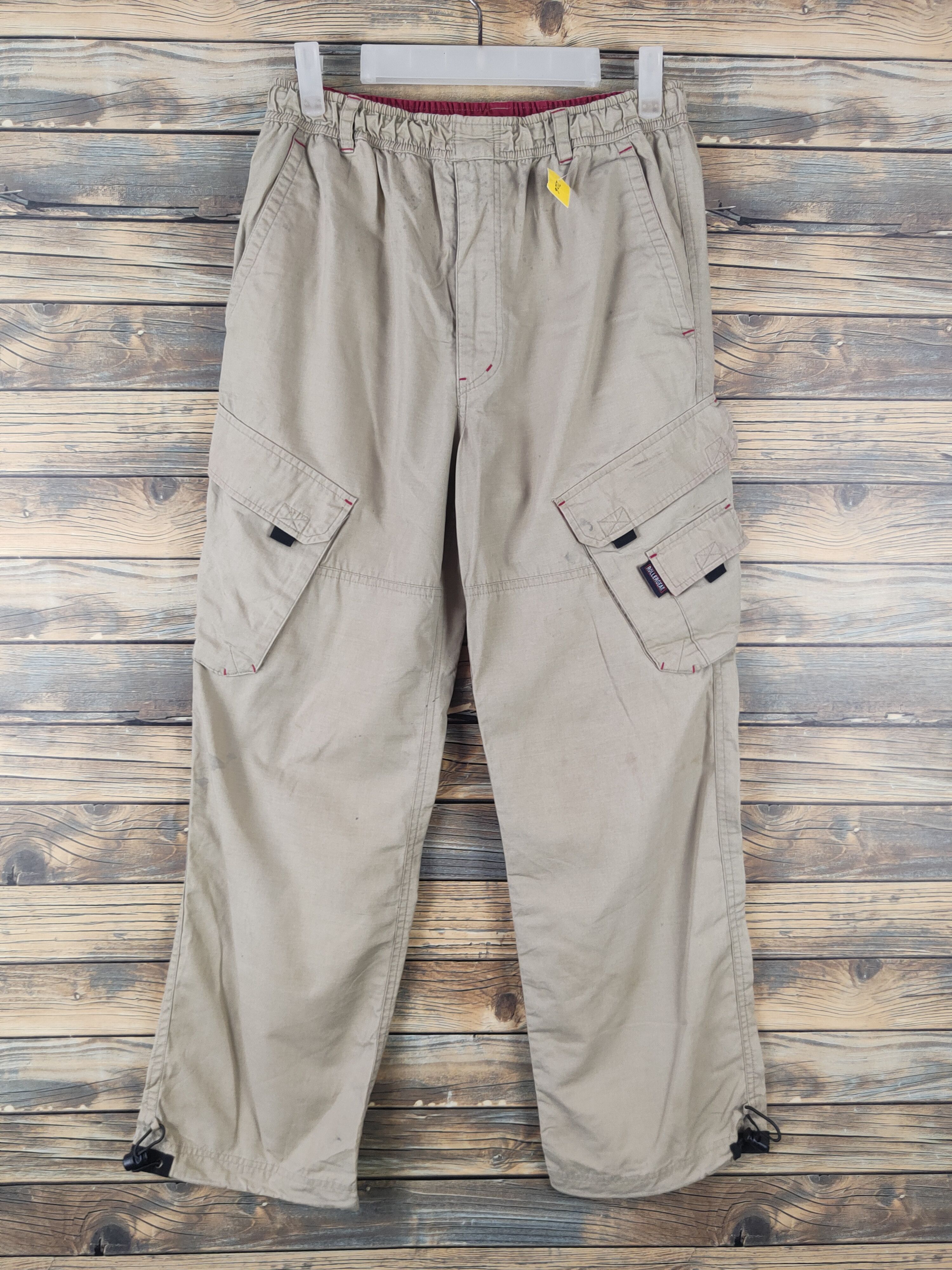 Japanese Brand DL Roller Gear Beige Multipocket Cargo Pants #2126 Size US 28 / EU 44 - 1 Thumbnail