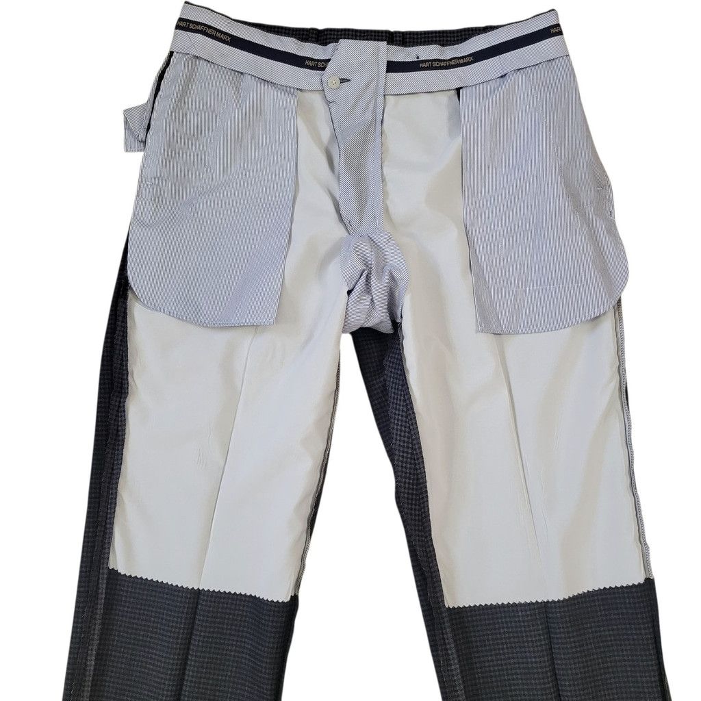 Hart Schaffner Marx Hart Schaffner Marx Men Slim-Fit Flat Front Wool Pants 38/30 Size US 38 / EU 54 - 9 Thumbnail